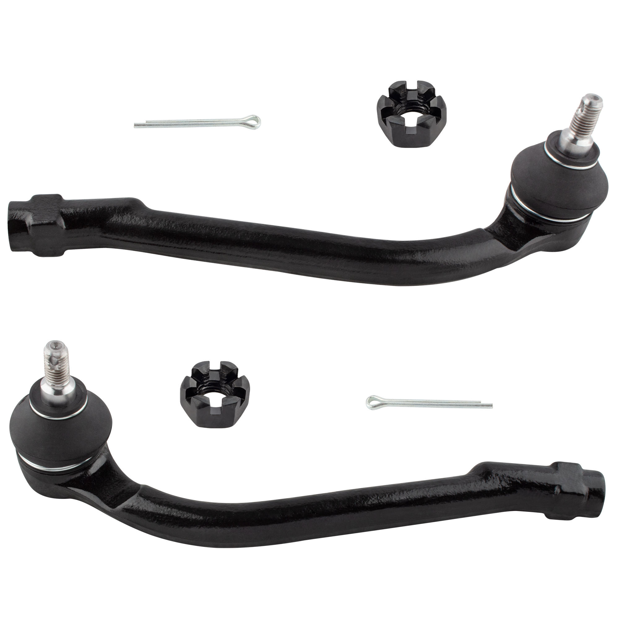 BOXI 2pcs Front Steering Outer Tie Rod Ends Fit for Hyundai Elantra 2011-2012 2.0L/Elantra 2007-2010 / for Kia Forte 2010-2013/Forte Koup 2016 (SX/EX ONLY)/Forte Koup 2010-2015 | ES800229 ES800230