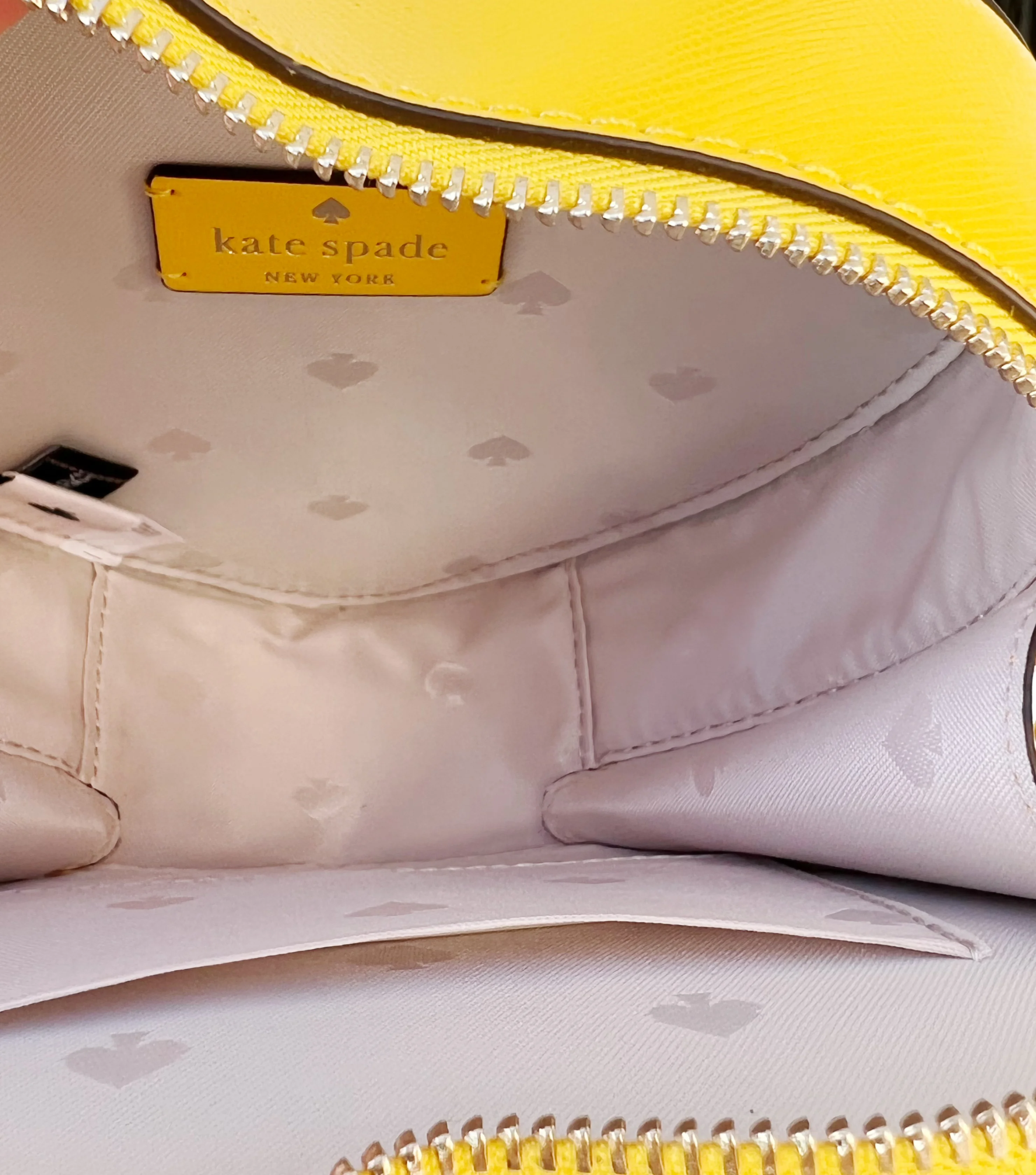 Kate Spade Love Shack Mini Heart Leather Crossbody Bag Mango Ice Yellow