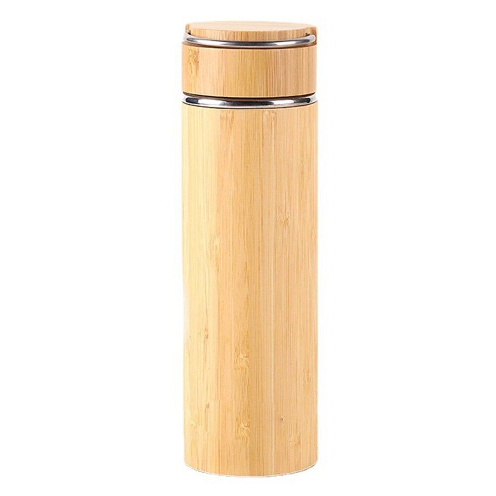 Yuri Water Bottle 1pcs Bamboo&Stainless Steel Leak Proof Non-Toxic High Quality