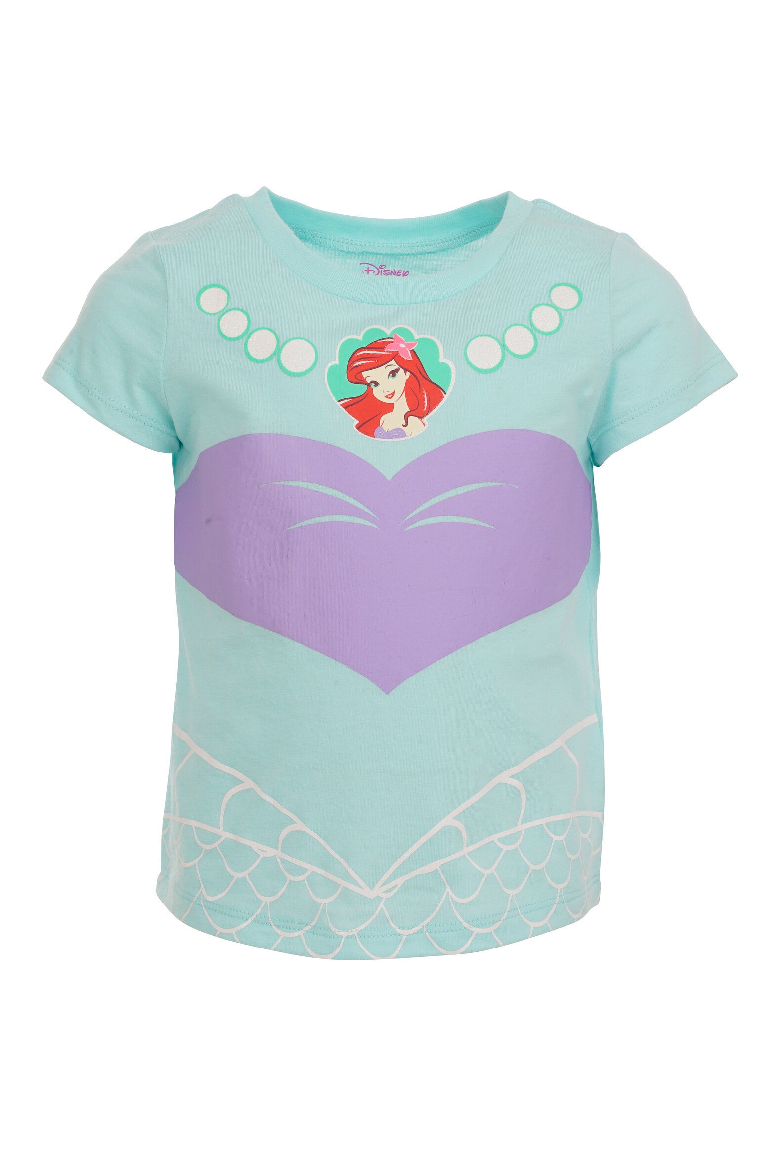 Disney Princess Little Girls 5 Pack T-Shirts Infant to Big Kid