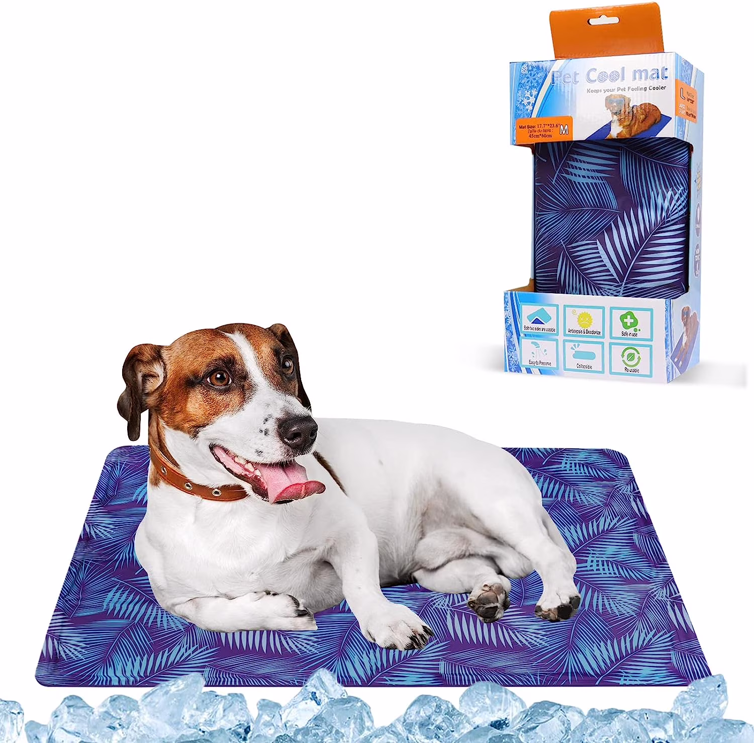 Cooling mat for dogs, Summer cooling mat for dog Sponge Gel cooling pad for dog Cat Kennels Crates Beds,Non Toxic&Self Cooling,Pet Cool Blanket Outdoor Indoor 23