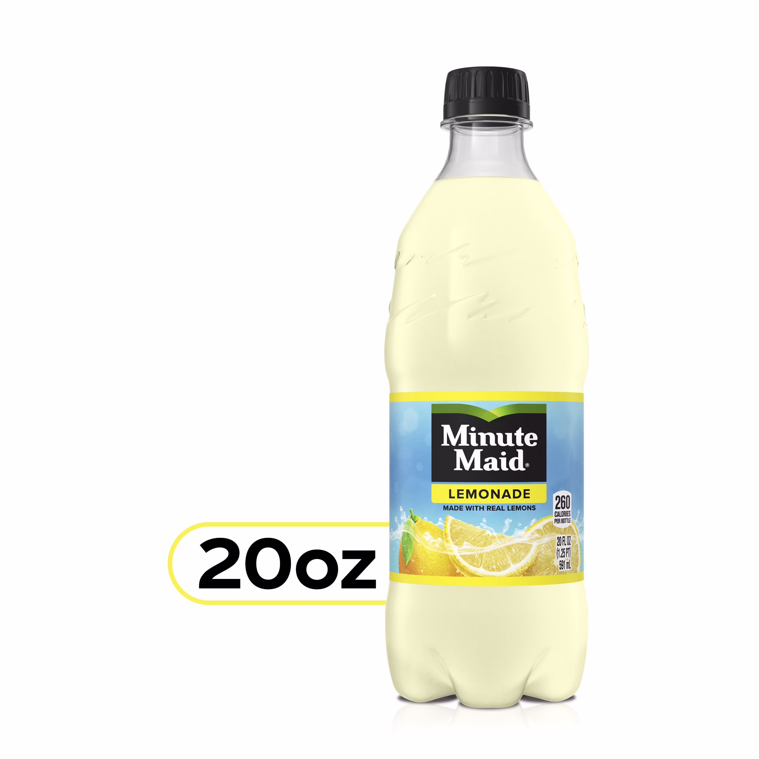 Minute Maid Lemonade Juice Drink 20oz Bottles, 24 Units