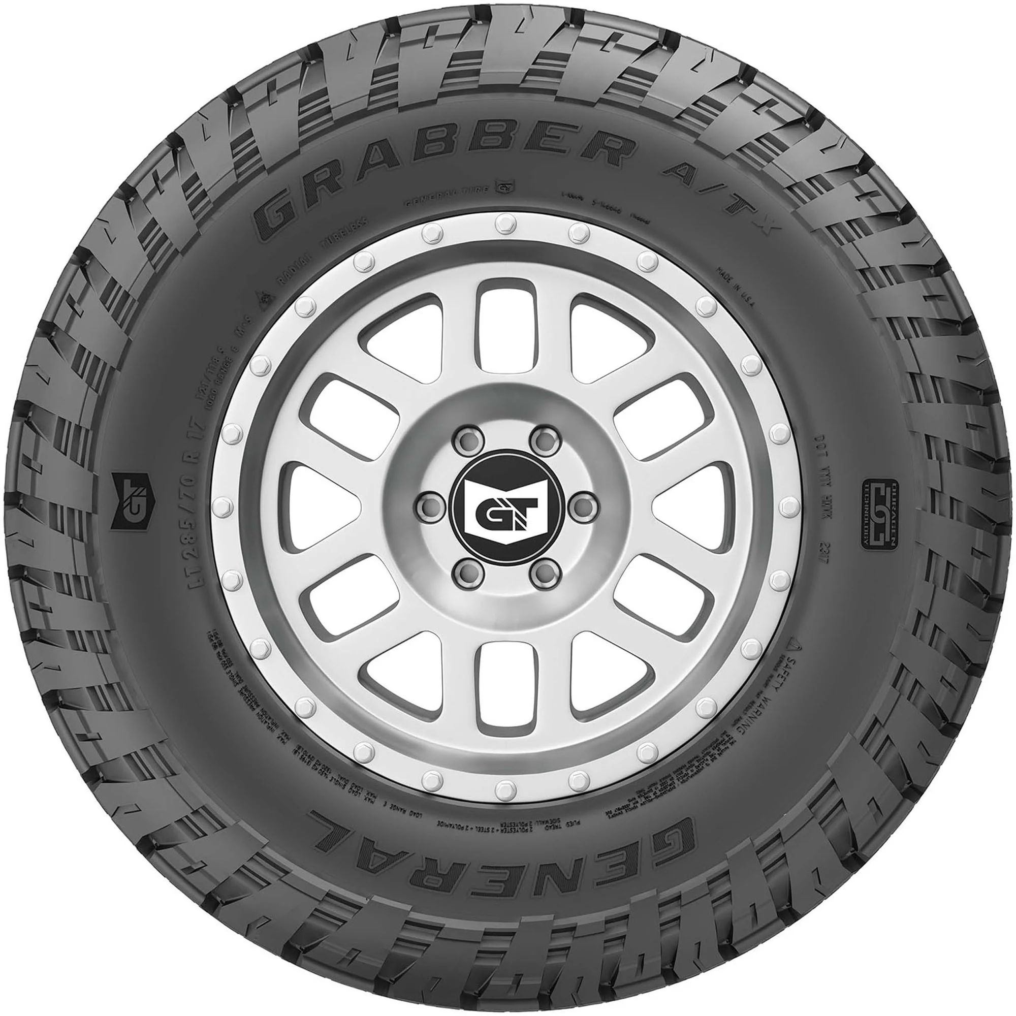 Set of 2 General Grabber A/TX LT35X12.50R18 123R E Tires