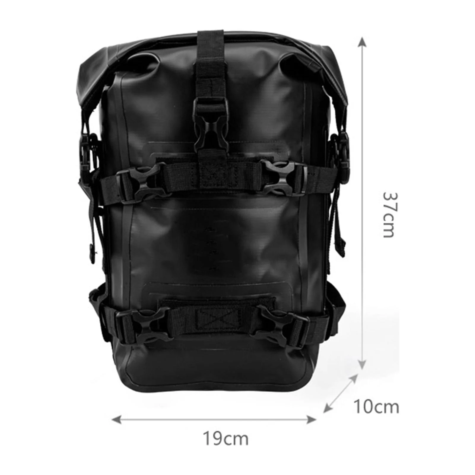 Andoer Full Waterproof Motorcycle Bag, 8L Capacity, Adjustable Frame Attachment, Black