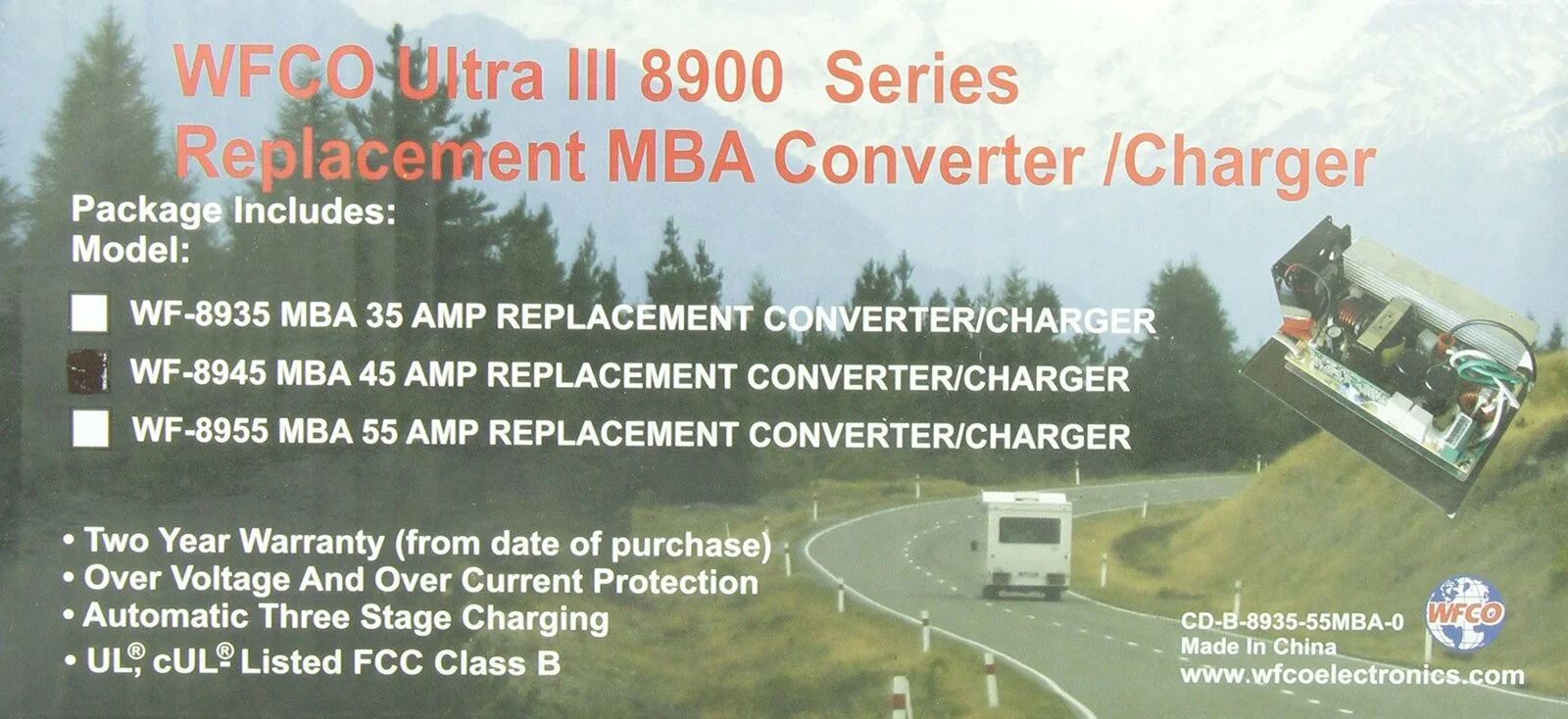 WFCO WF-8945-MBA Main Board Assembly - 45 Amp