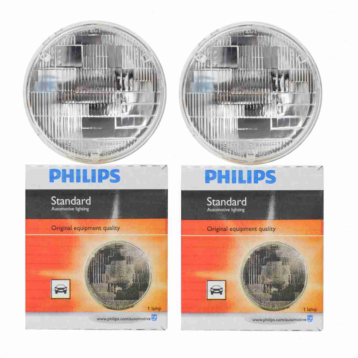 2 pc Philips Low Beam Headlight Bulbs compatible with Mercedes-Benz 230S 250S 250SE 250SEC 280S 280SE 280SEL 300SD 300SEL 350SL 380S 1966-1989 Electrical Lighting Body Exterior