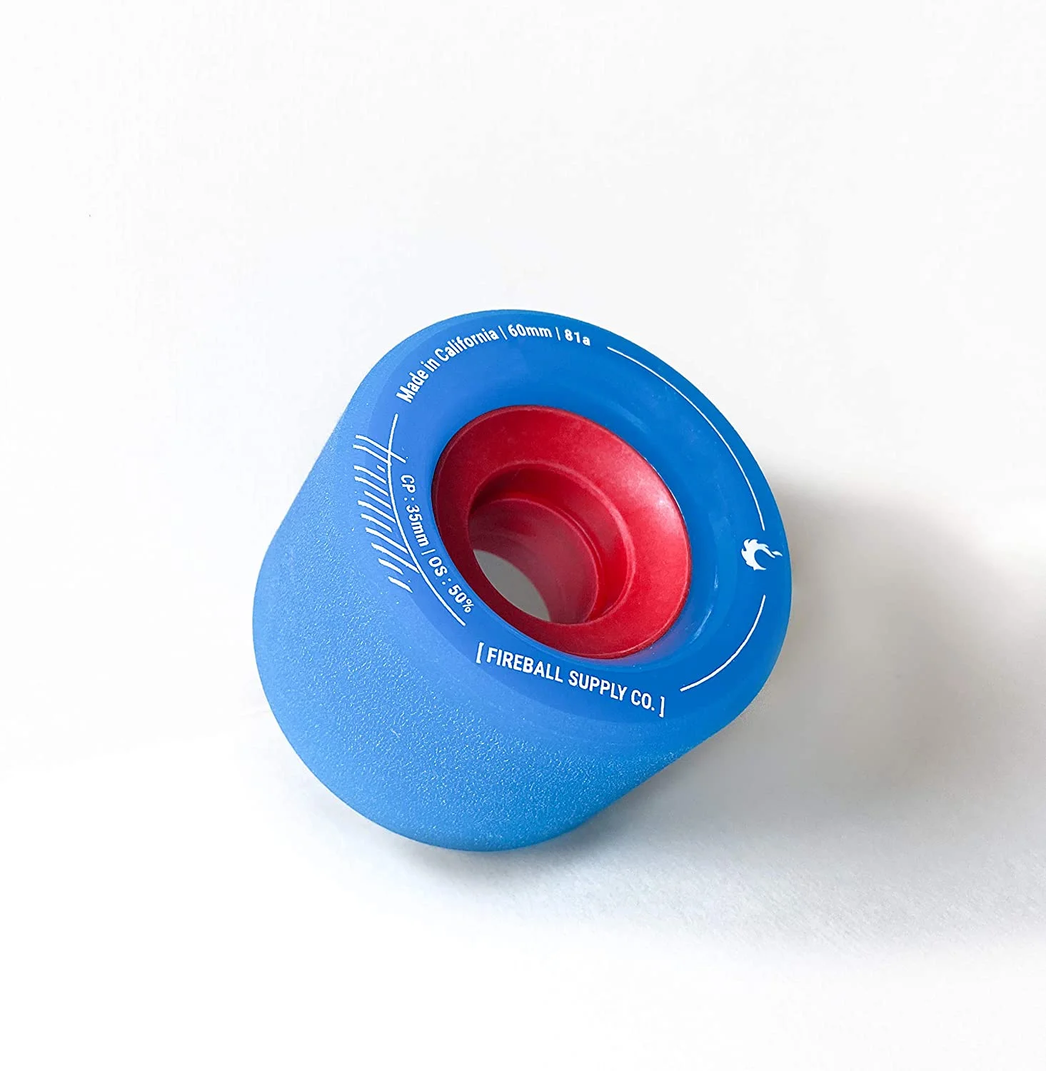 Fireball Tinder 60mm 81a Durometer Skateboard & Longboard Wheels Blue 60mm