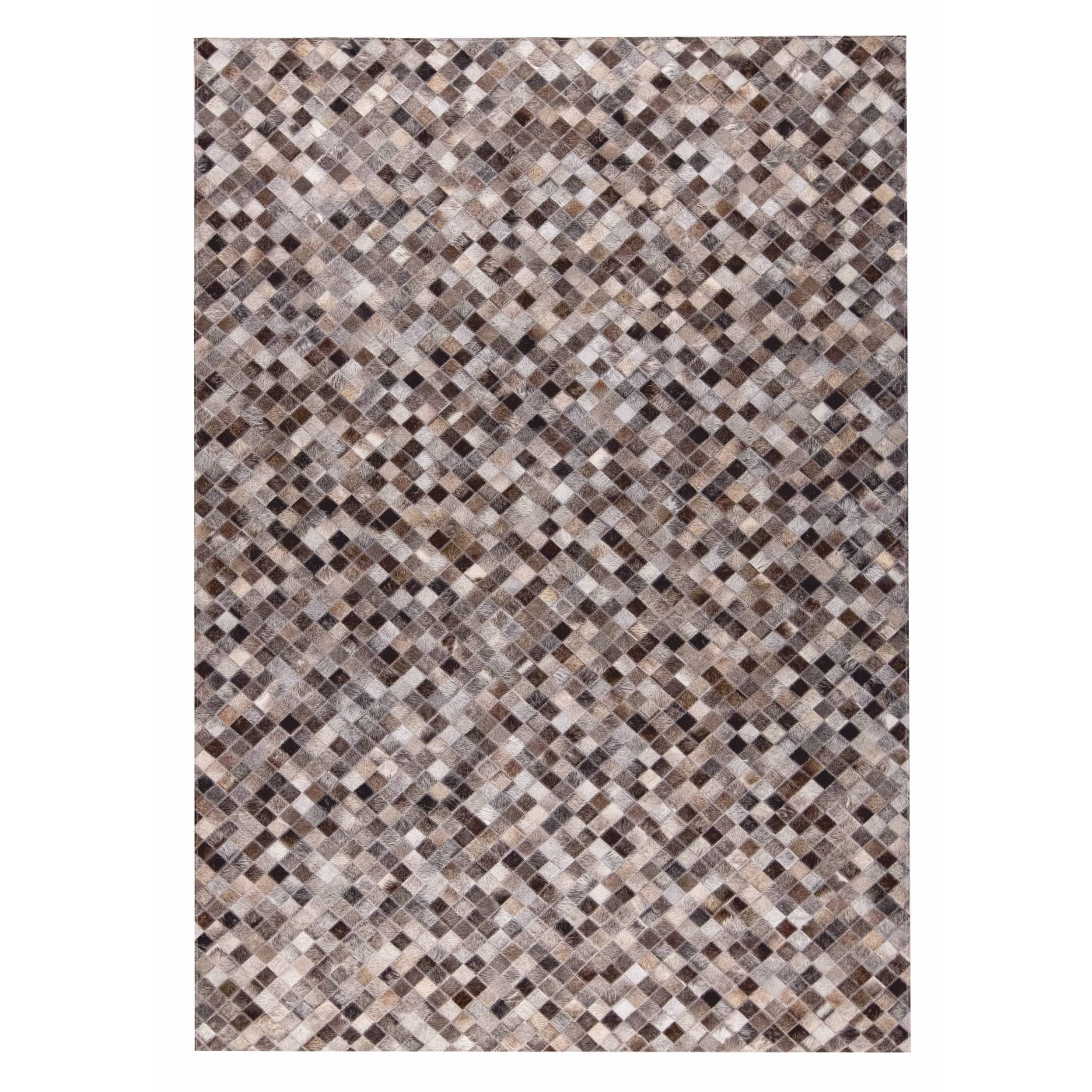 MA Trading Handmade Chess Rug (India) Grey 8' x 10' 8' x 10' Indoor Dining Room