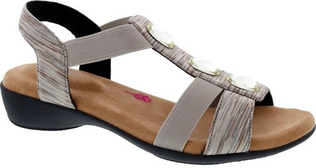 Women's Ros Hommerson Mackenzie Slingback Sandal Taupe Multi Stretch Textile 6.5 M