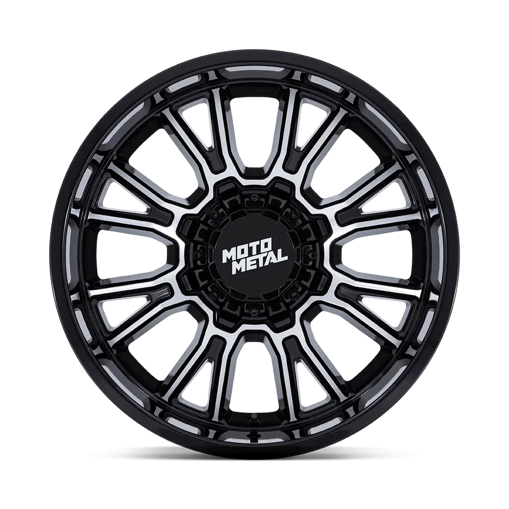 Moto Metal MO810 Legacy Gloss Black Machined 20x10 5x5.5 / 5x150 -18mm (MO810BD20108618N)