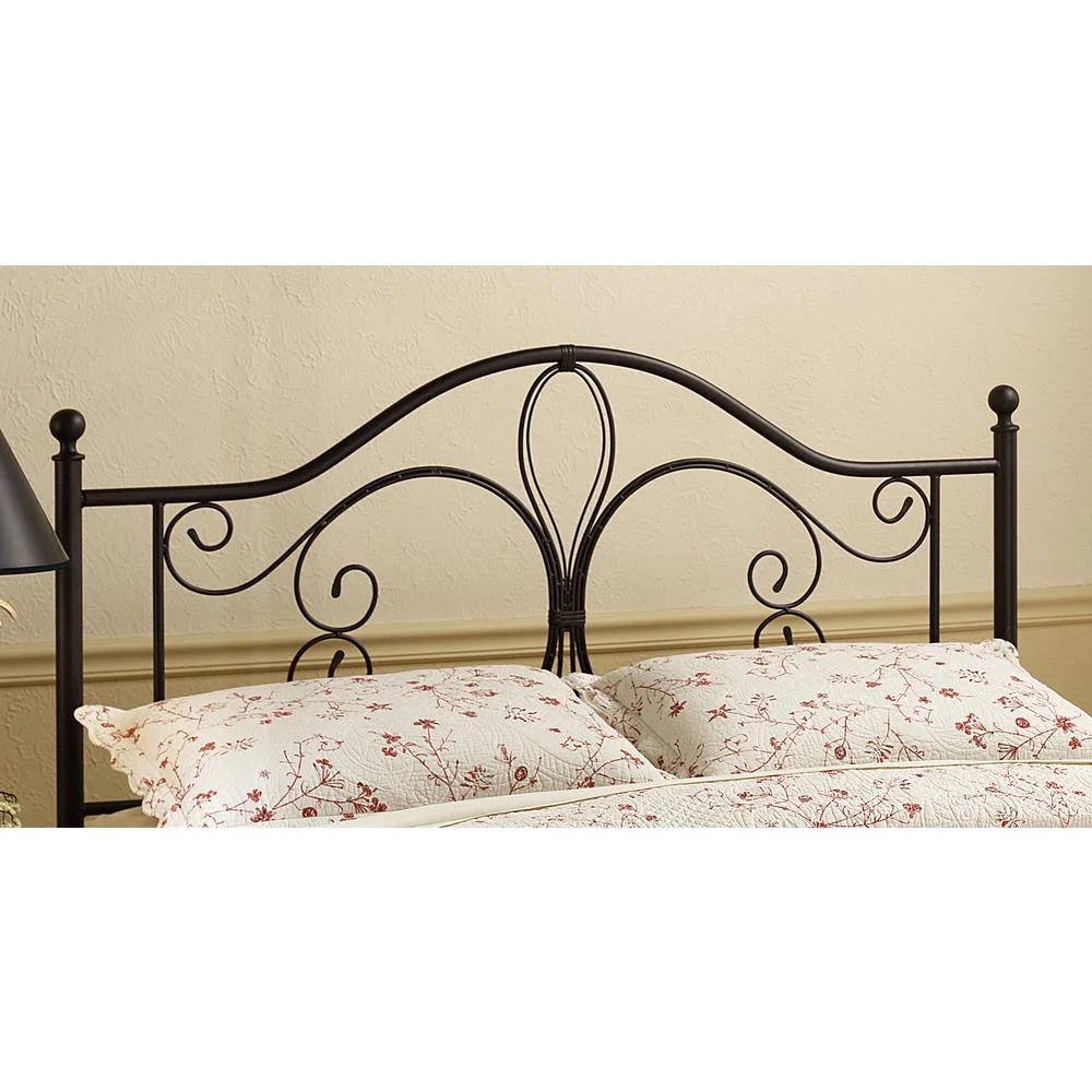 Hillsdale Furniture Milwaukee Classic Metal Headboard, King, Antique Brown