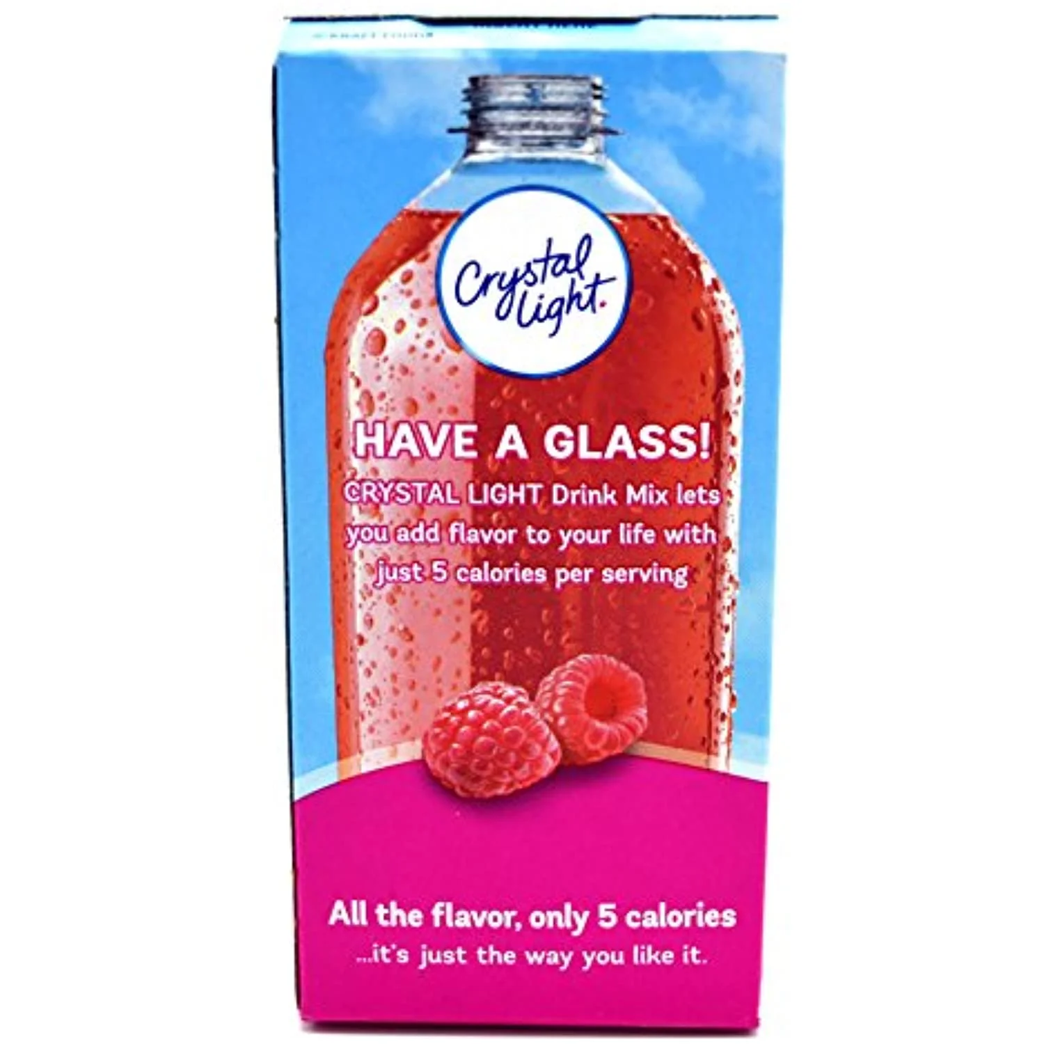 Crystal Light On The Go Raspberry Ice Drink Mix, 10-Packet Box (Pack Of 7)