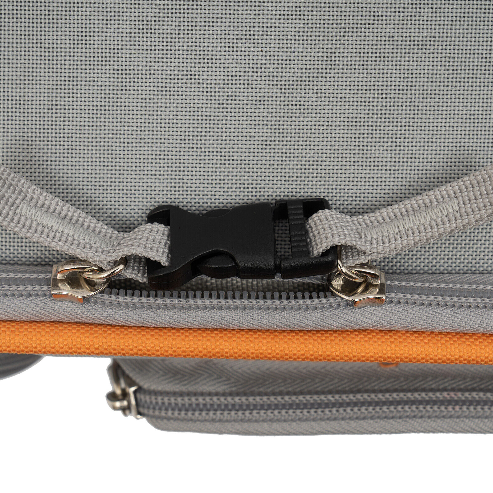 Grey Small Pet Carrier with Wheels Foldable Pet Carrier Bag with Telescopic handle