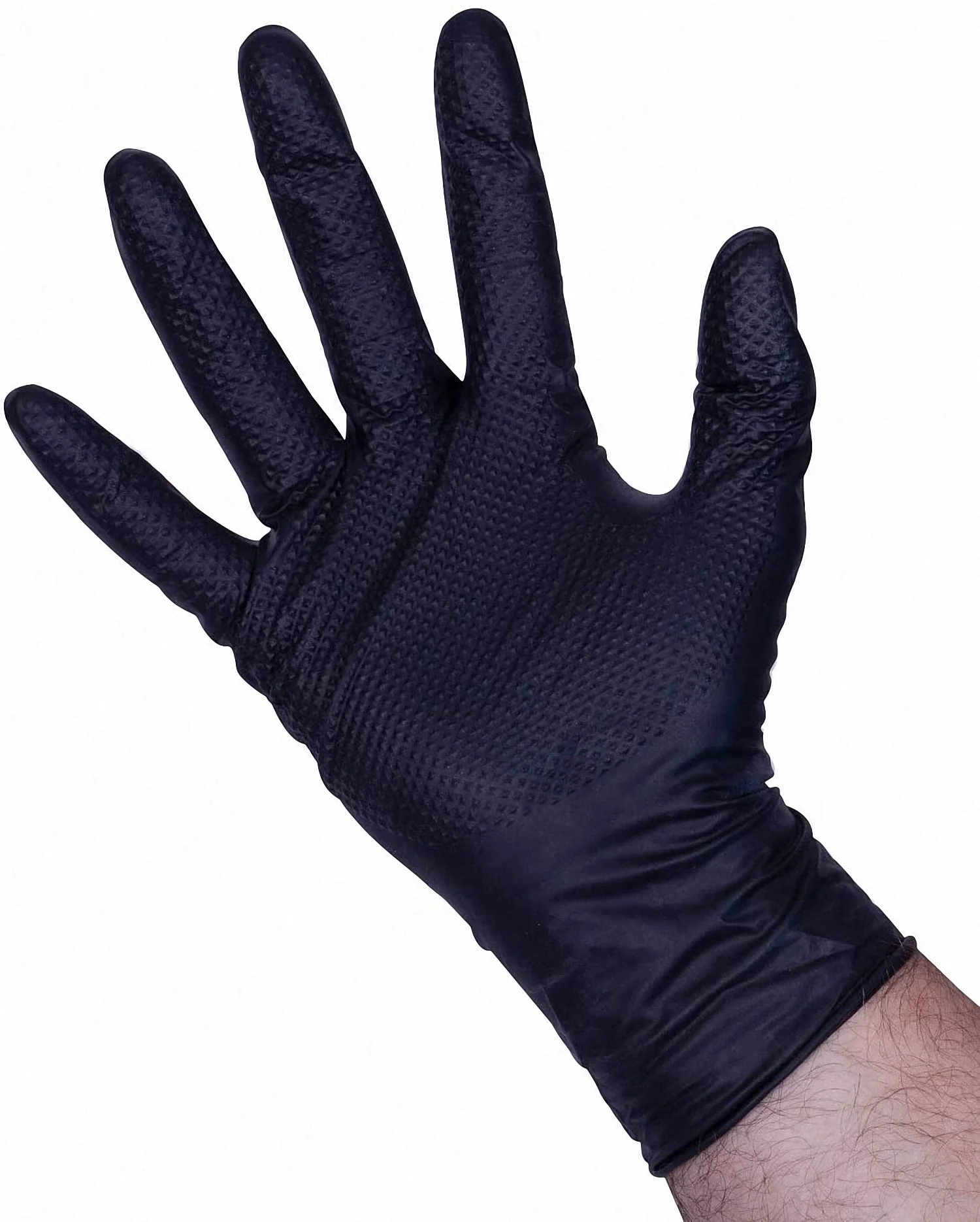 Premium Guard - Nitrile Gloves Heavy Duty 8 Mil Disposable, Powder Free, Black, 50 Gloves per Box (Large)