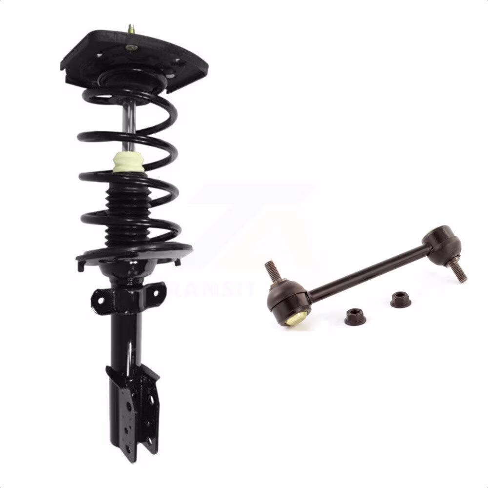 Transit Auto - Rear Left (Driver) Complete Shock Assembly And TOR Link Kit For Chevrolet Impala Pontiac Grand Prix Buick LaCrosse Limited Monte Carlo Allure Fits 17