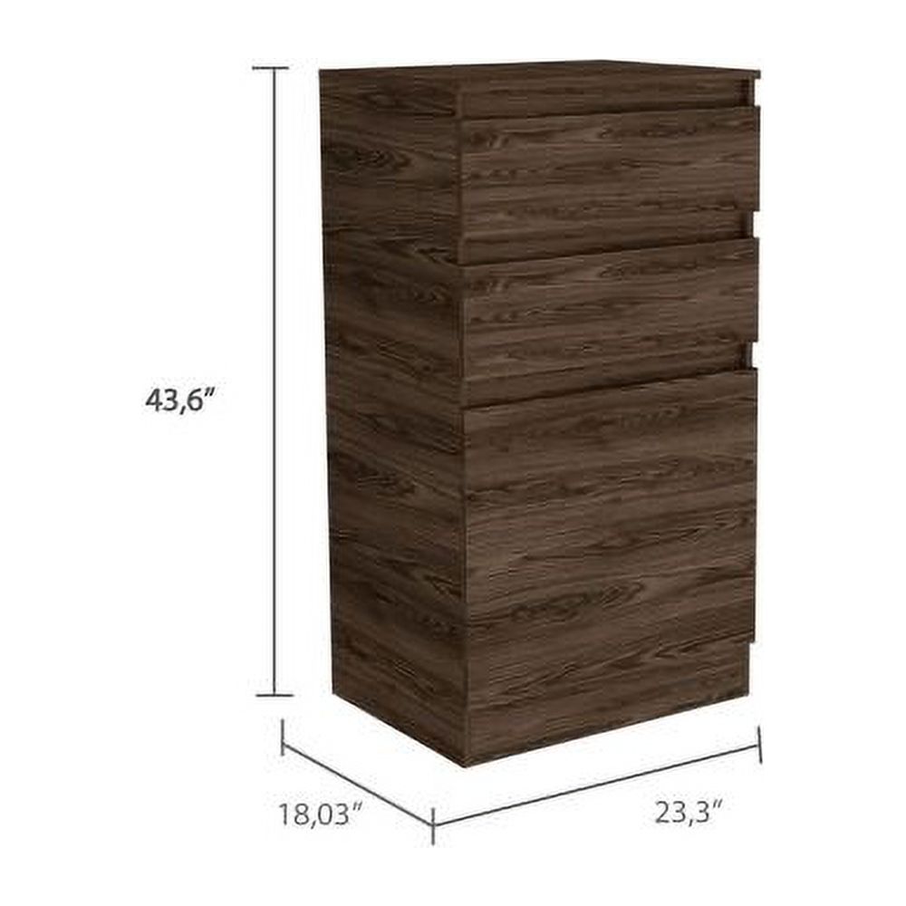 2-Drawer Dresser Dark Walnut