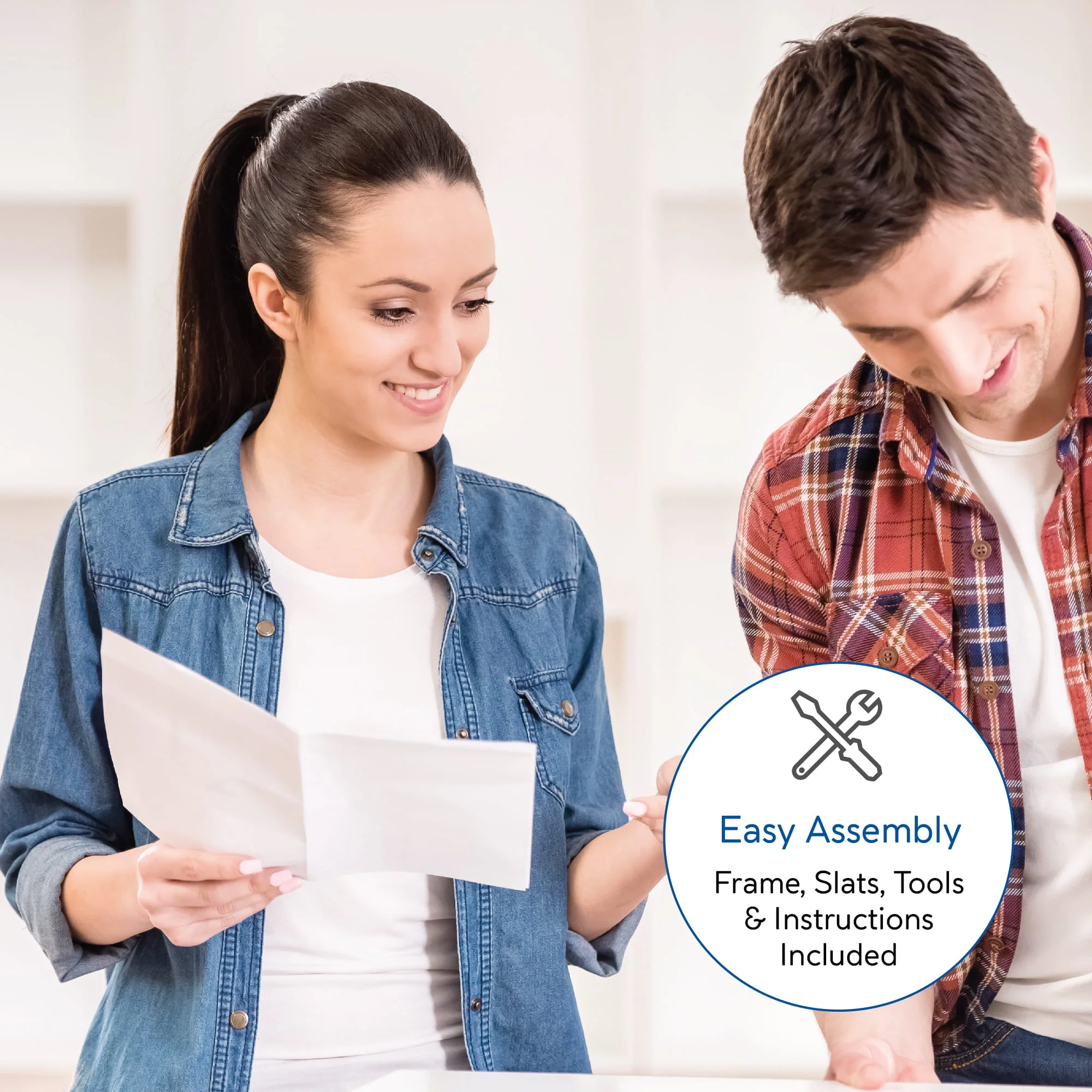 Modern Sleep Linville Upholstered Bed, Full, Grey