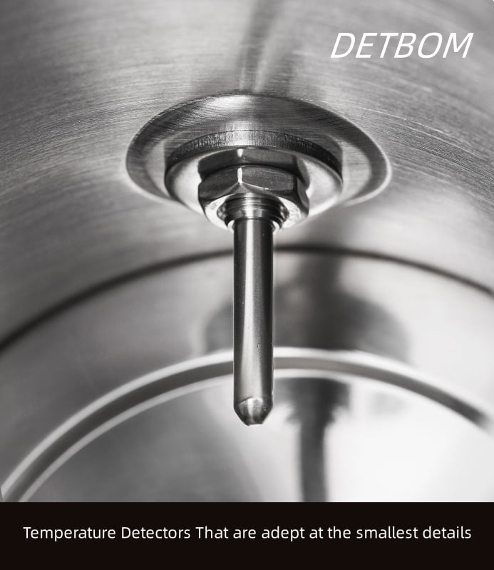 1.7L Stainless Steel Kettle with Temperature Gauge, 1800W Water Boiler with LED Light, Auto Shut-Off and Boil-Dry Protection