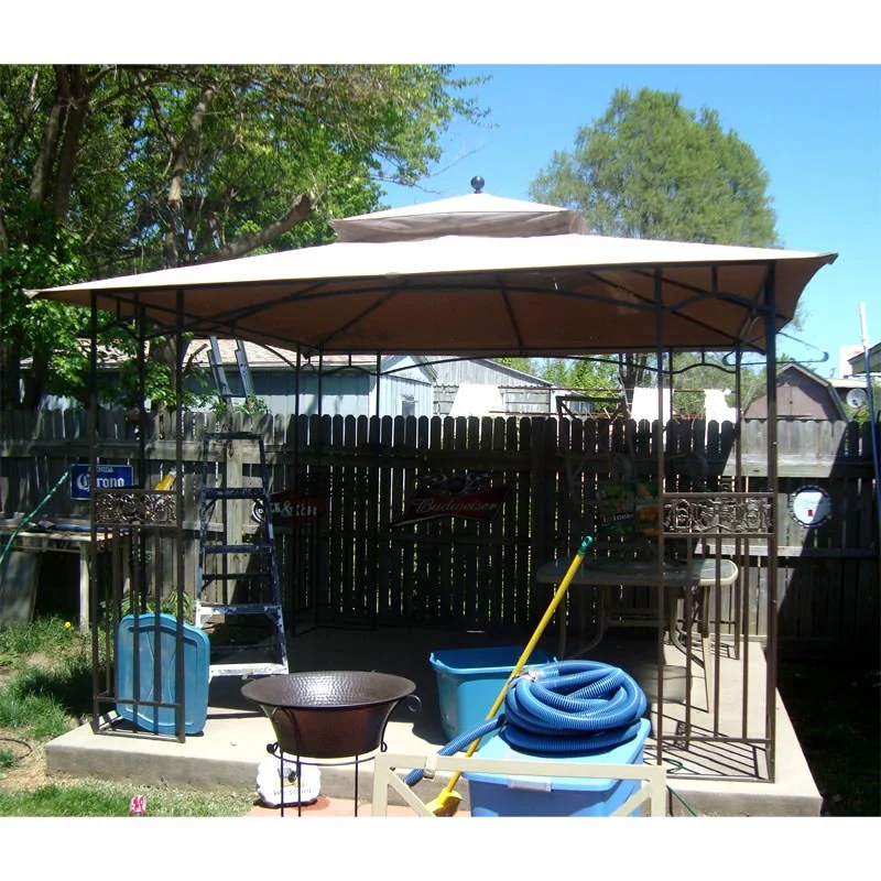 Garden Winds Replacement Canopy Top and Side Mosquito Netting Set for Meijer Kingston 10x10 Gazebo