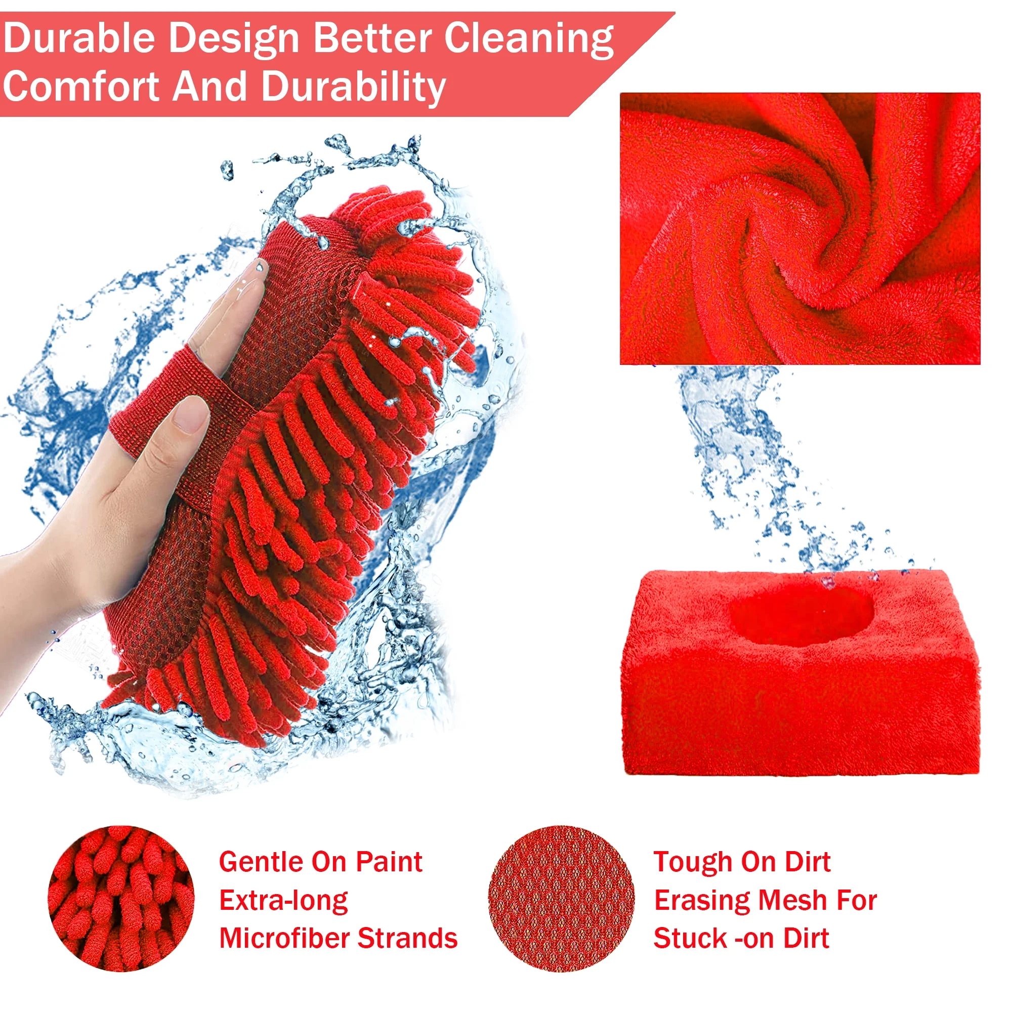 YILAIRIOU Car Wash Kit with Foam Gun Sprayer Microfiber Sponge and Towels Tire Brush Built for The Perfect Car Wash Cleaning Kit, for Cleaning Car Gardens and Pets