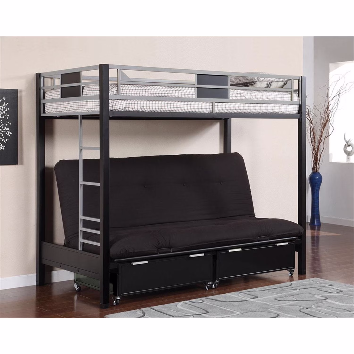 Urbal Furnishings Tyler Twin Bed/Futon Base