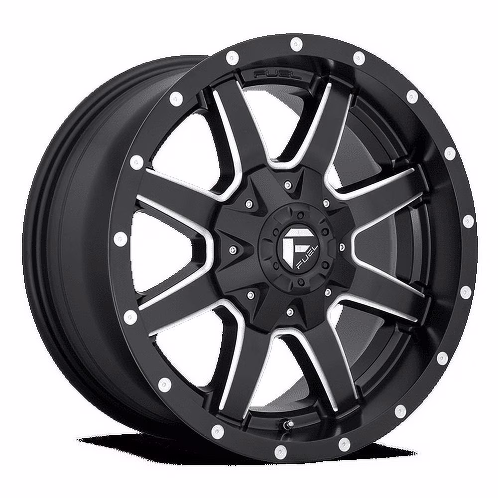 Fuel 1PC Aluminum Rim D538 MAVERICK 20X9in Matte Black Milled Finish, D53820907057
