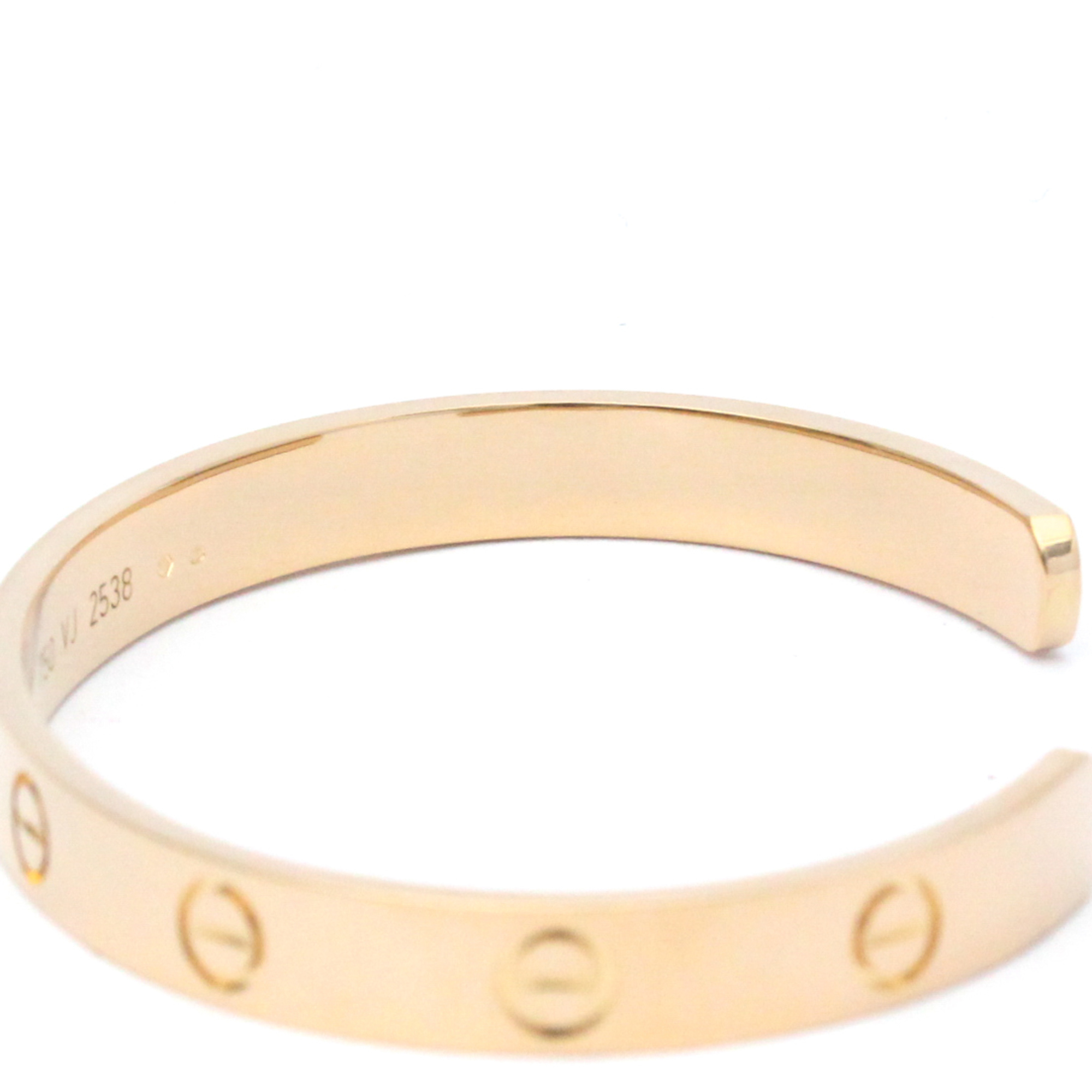 Pre-Owned Cartier Love Bracelet Open Bangle Pink Gold (18K) No Stone Bangle Pink Gold (Good)