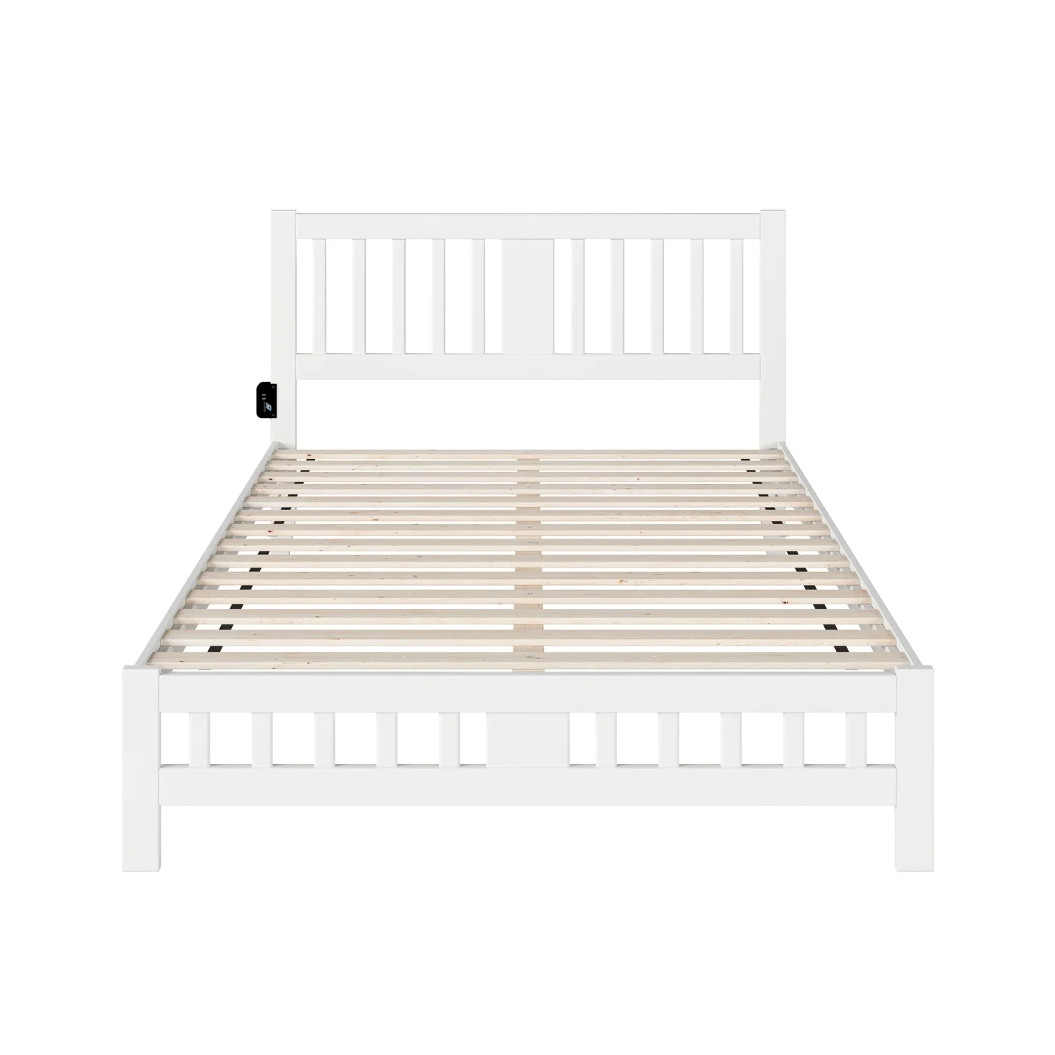AFI Tahoe Traditional Wood Queen Bed with Footboard in White