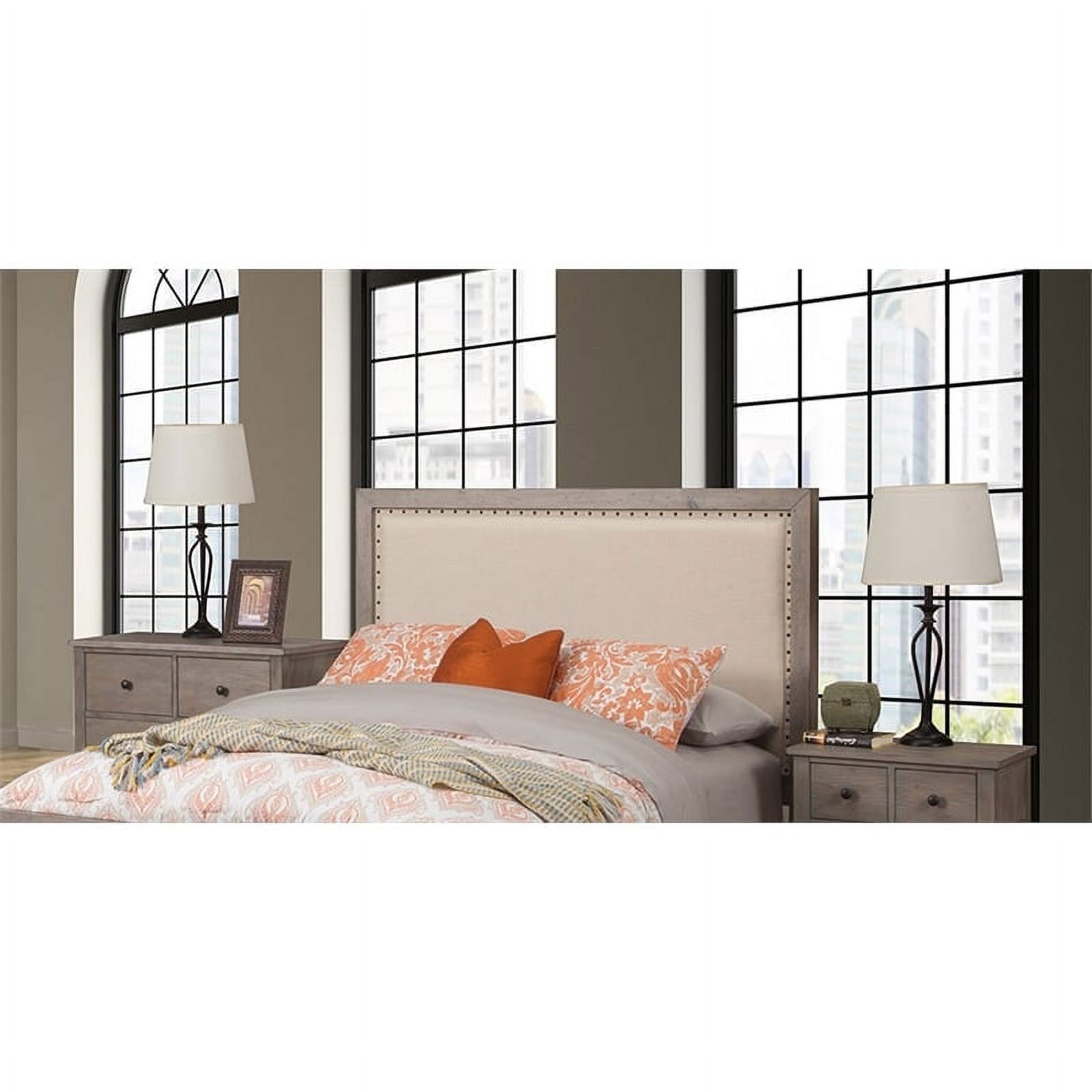 Home Square 4-Piece Set with King Headboard & 4 Drawer Chest & 2 Nightstands