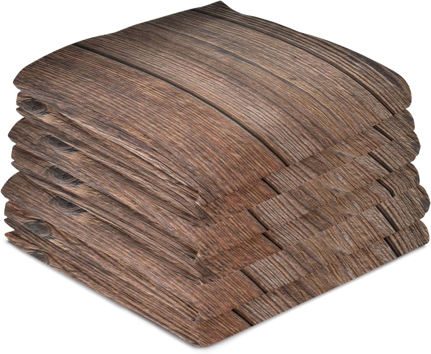 Dreamtimes Vintage Sunflowers on Old Wooden Kitchen Towels Set of 6 Dishcloths Hand Towels Tea Towels Ultra Absorbent for Cleaning Washing Drying Dishes Tableware 28'' x 18''