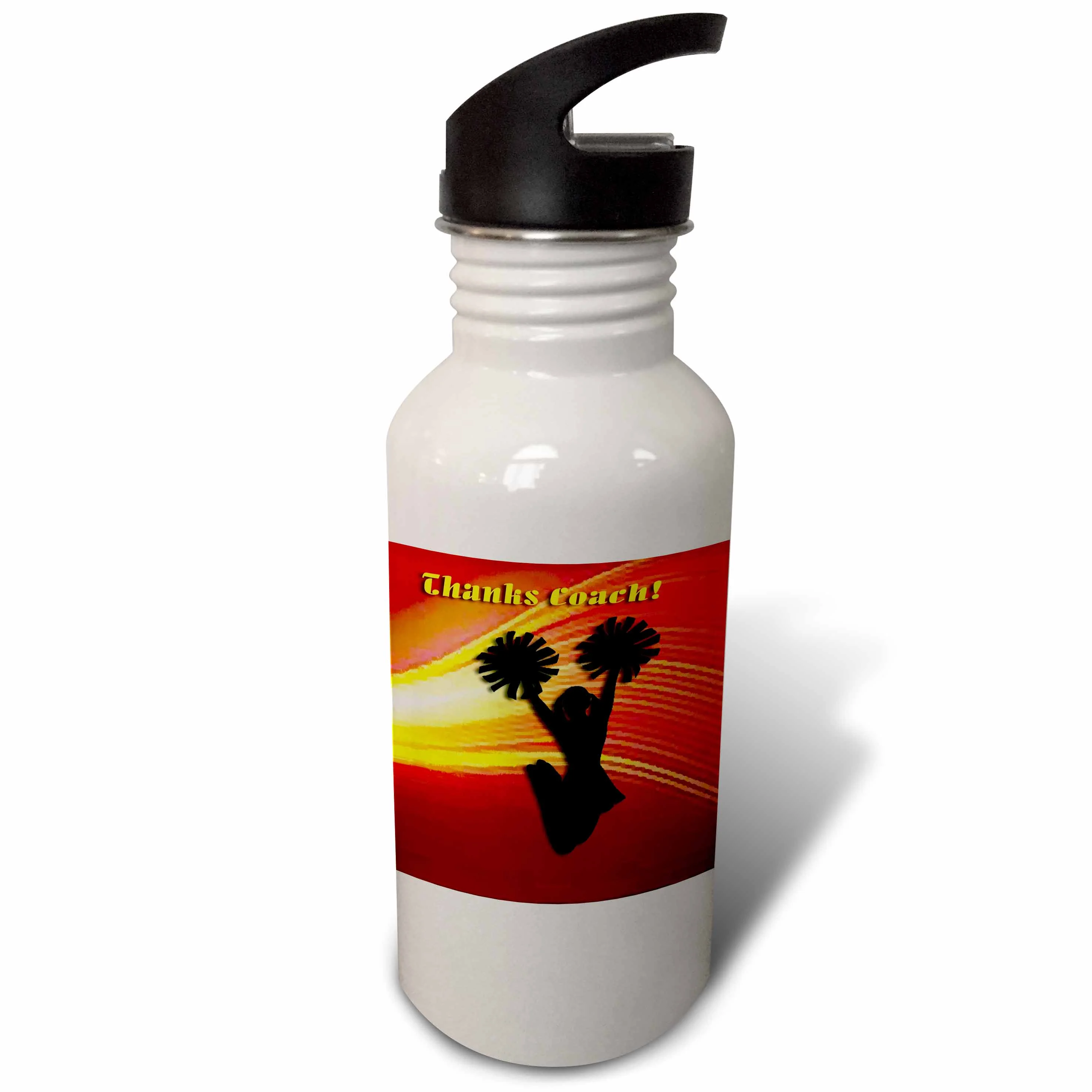 Cheerleader Thank you Coach 21 oz Sports Water Bottle wb-16317-1