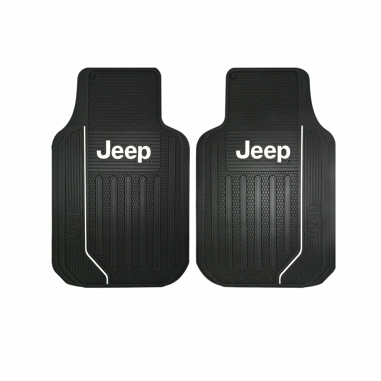 New 7pcs JEEP Elite Style Car Truck Seat Covers Floor Mats Steering Wheel Cover