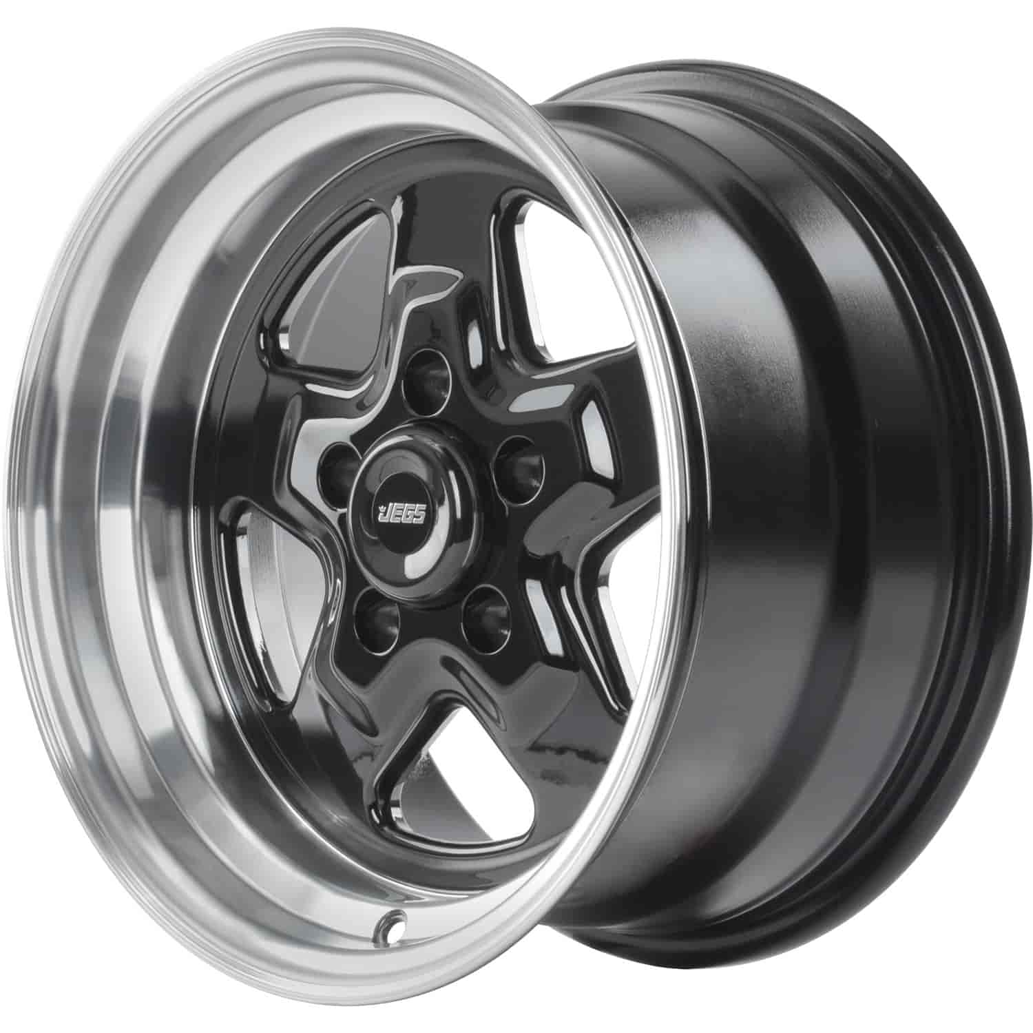 JEGS 66171 Sport Star 5-Spoke Wheel Size: 15 x 8 Bolt Pattern: 5 x 4.50 Back Spa
