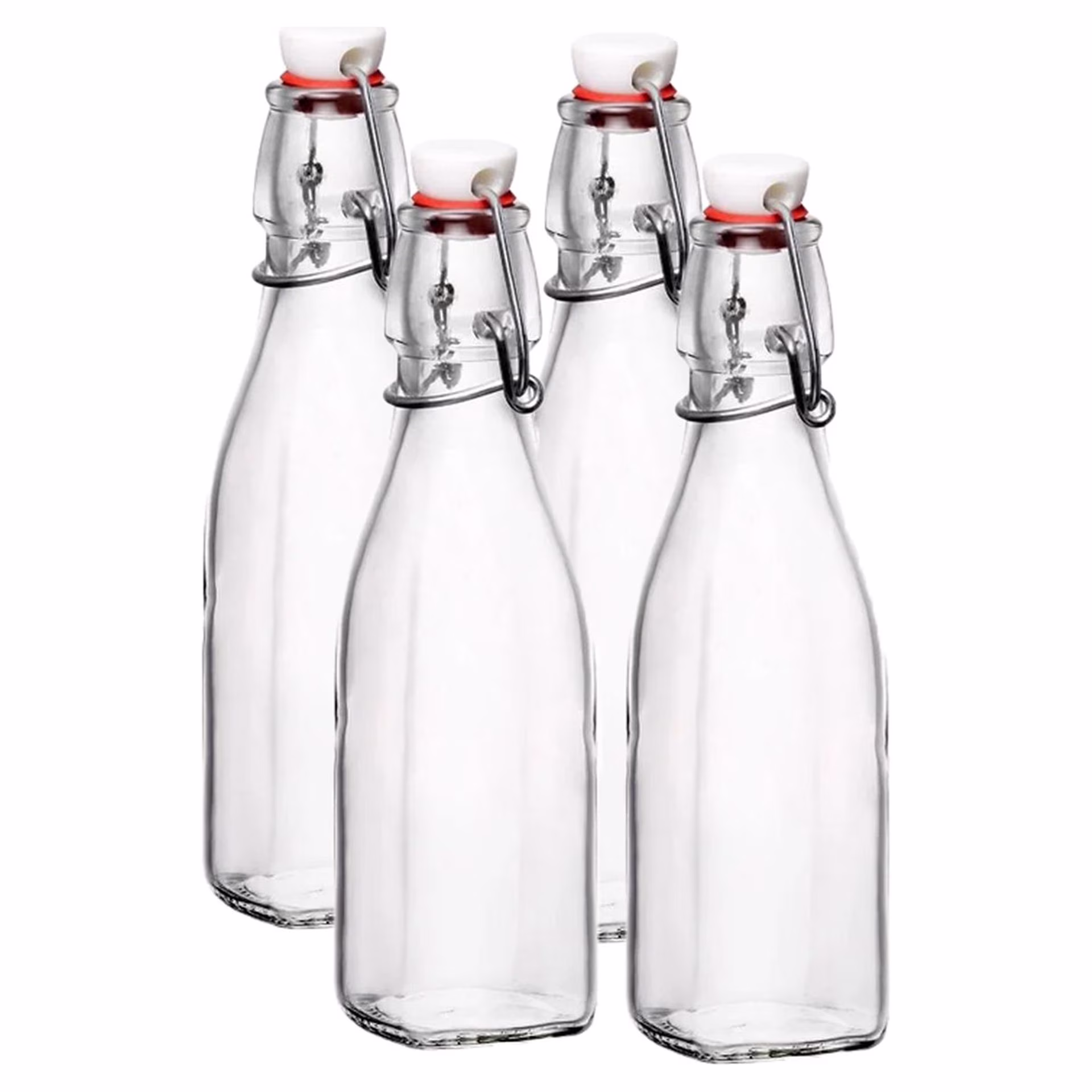 Bormioli Rocco Swing Top Glass Bottles (Set of 4) | 8.5oz (0.25L)
