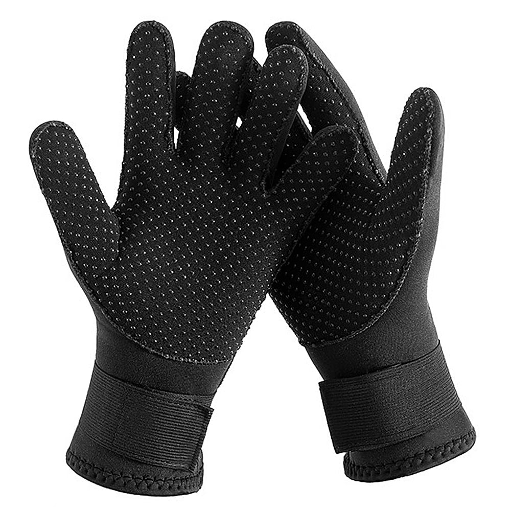 Tomfoto 3MM Neoprene Wetsuit Gloves Warm  Diving Gloves Winter Surfing Gloves Thermal  Slip Gloves for Spearfishing Swimming Rafting Kayaking Paddling