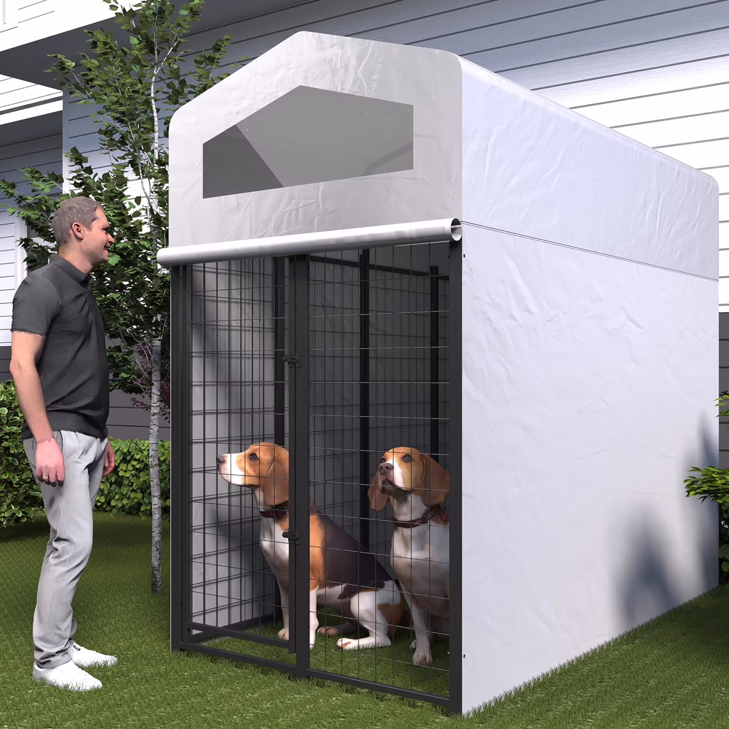 Aixvx Large Outdoor Dog Kennel 86