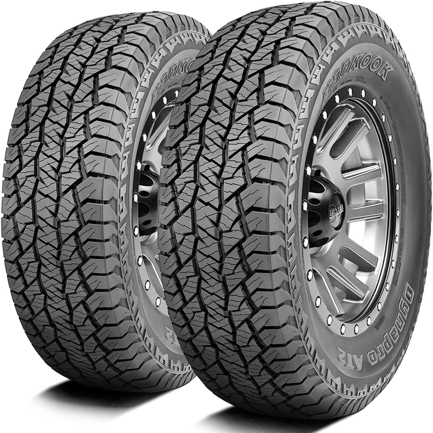Pair of 2 (TWO) Hankook Dynapro AT2 LT 275/55R20 Load D (8 Ply) A/T All Terrain Tires Fits: 2018 Chevrolet Silverado 1500 High Country, 2014-16 Chevrolet Silverado 1500 High Country