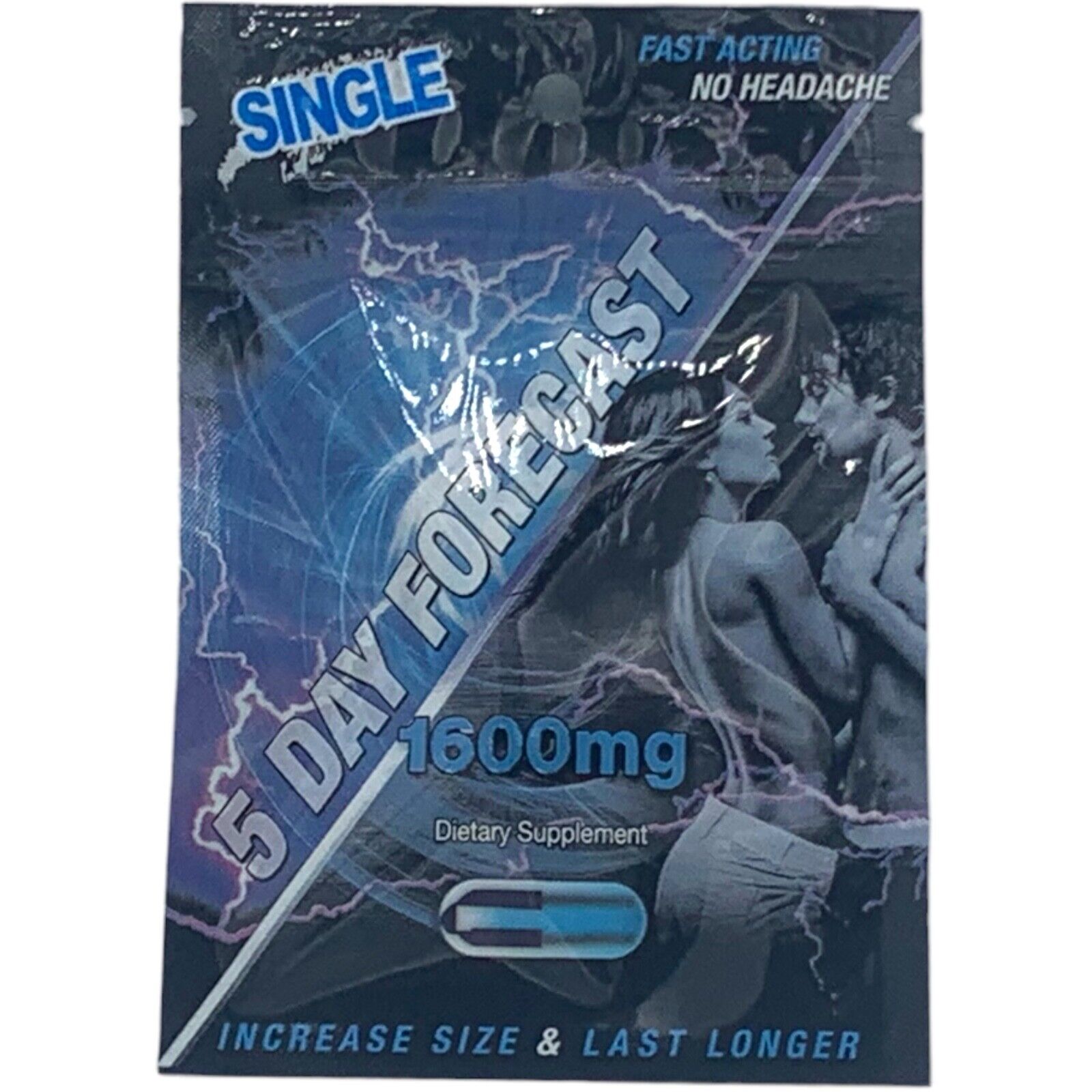 5 Day Forecast 1600 mg Male En-hancem-ent Supplements - 5 Pills