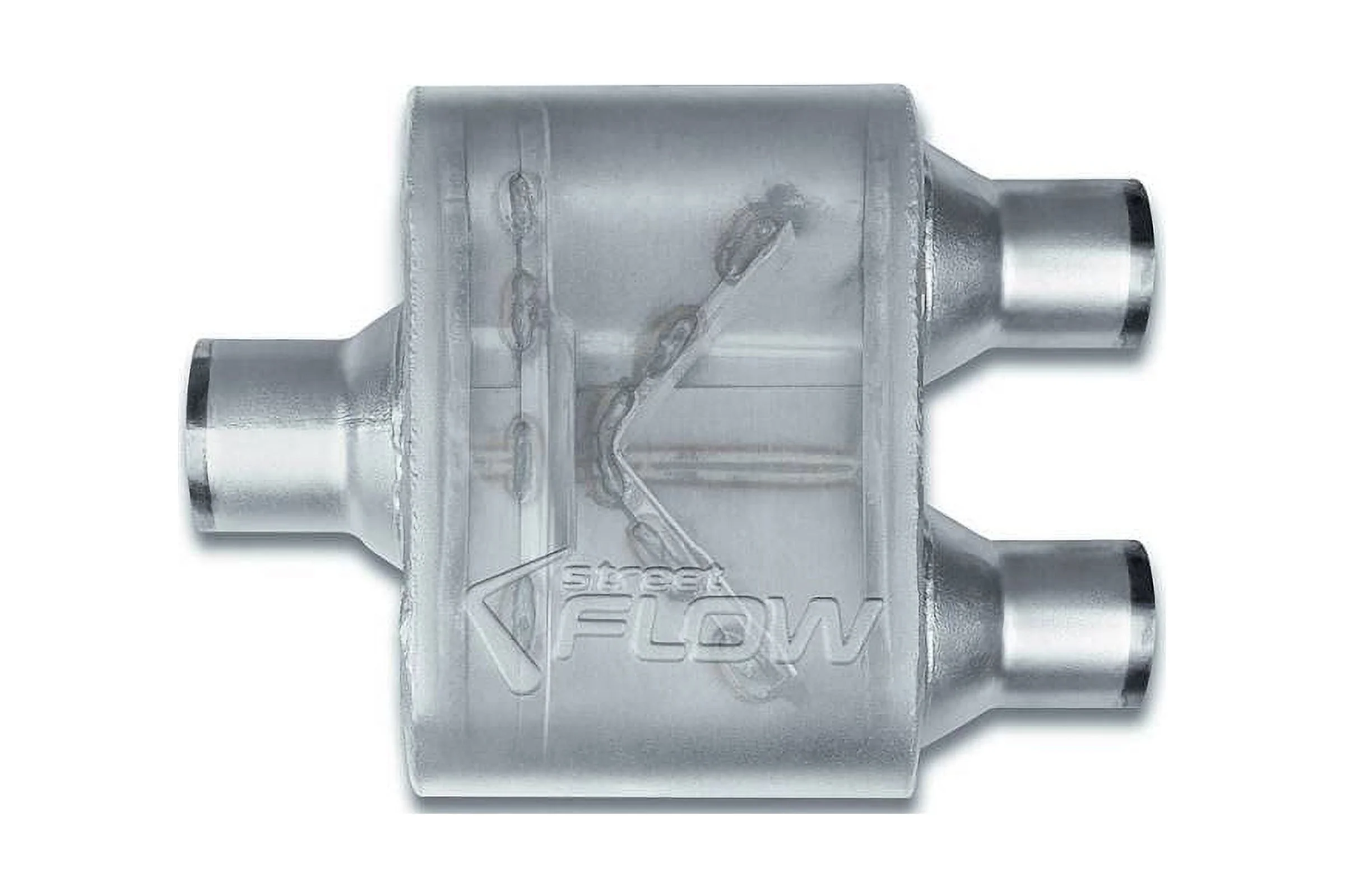 Street Flow Muffler 2.5DUAL 2.25OUT 7BODY