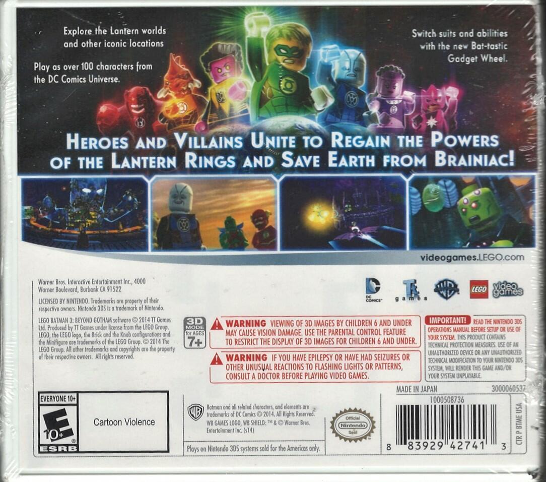 Batman 3: Beyond Gotham 3DS (Brand New Factory Sealed US Version) Nintendo