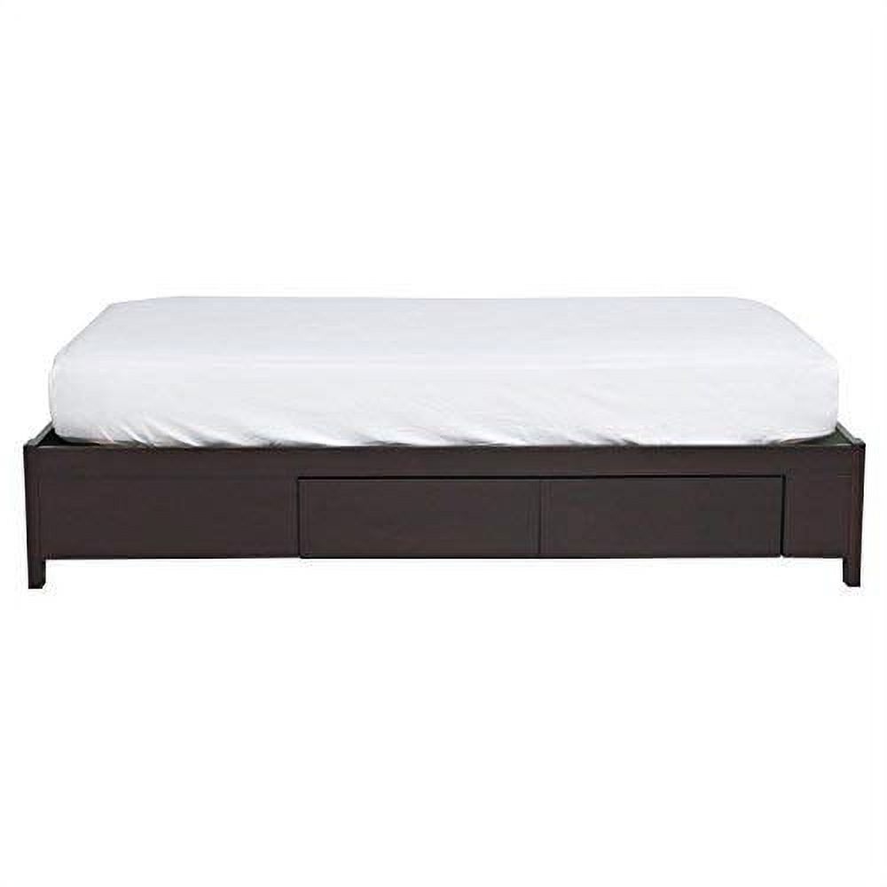 Modus Nevis California King Solid Wood Platform Storage Bed in Espresso