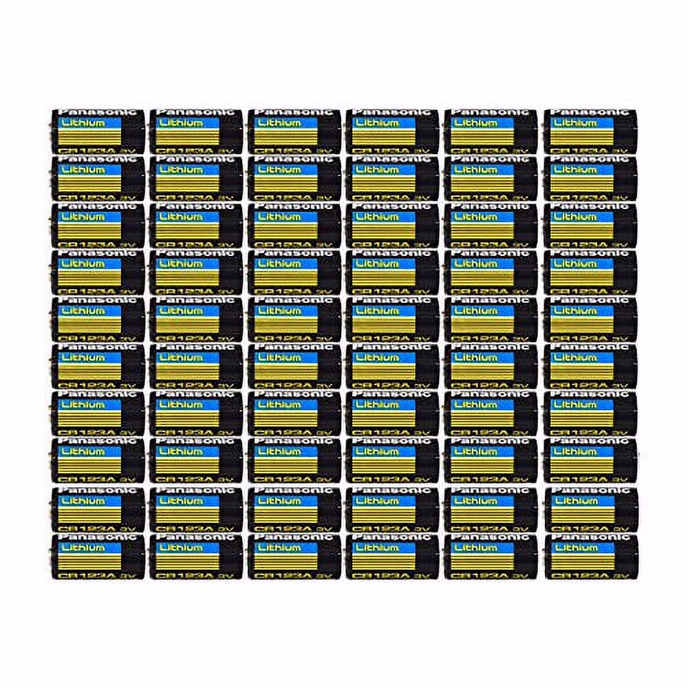 6 X 10 pcs Panasonic Lithium CR123A 3V Photo Lithium Batteries