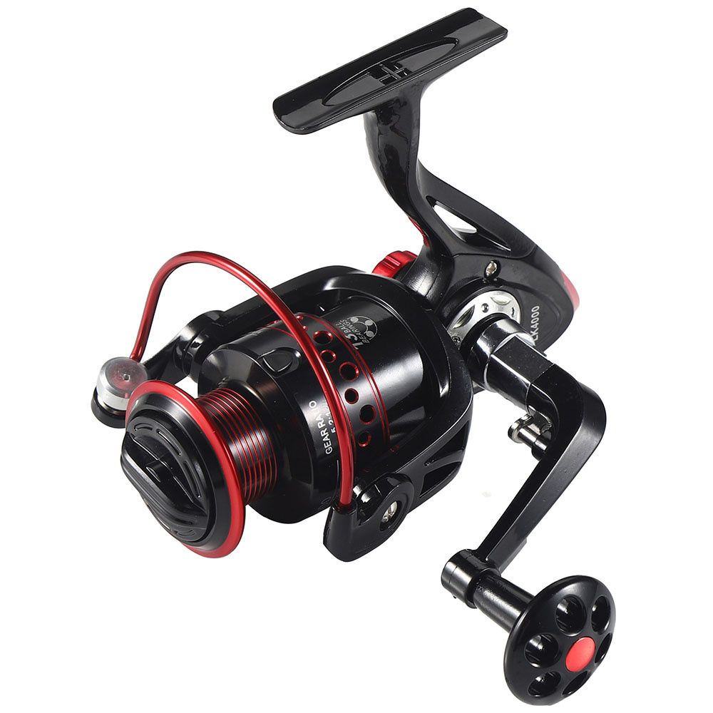 New Golden Gear Ratio 13+1BB Angling Accessories Metal Front Drag Handle Spinning Fishing Reel Drag Fish Wheels Baitcasting Reels 6000