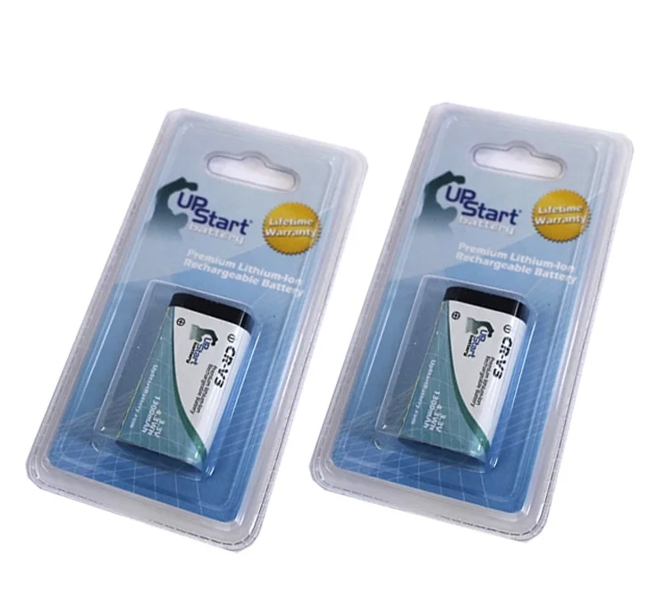 2x Pack - UpStart Battery Casio QV 10A Battery - Replacement for Casio FR6 Digital Camera Battery (1300mAh, 3.3V, Lithium-Ion)