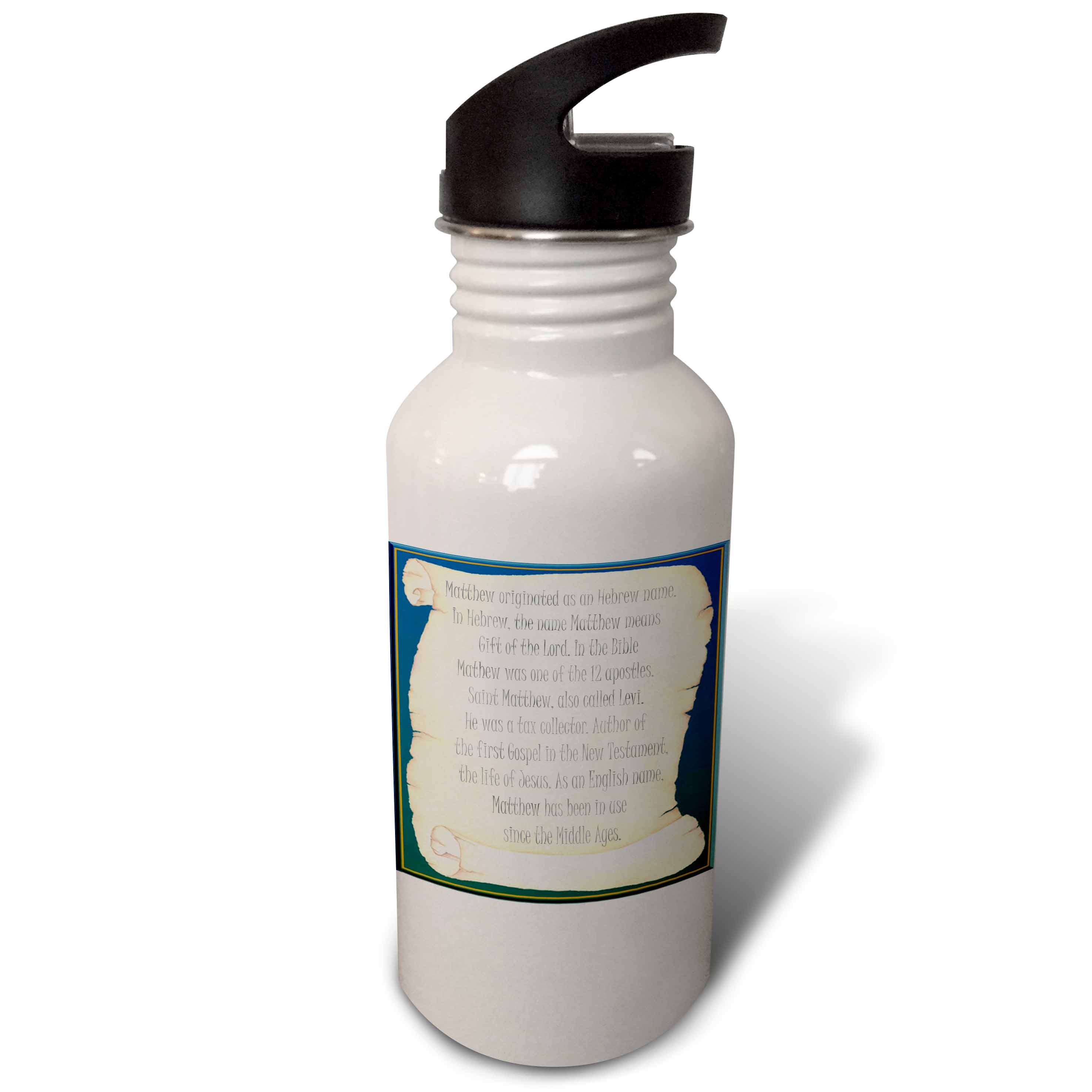 Matthew The Meaning 21 oz Sports Water Bottle wb-16281-1