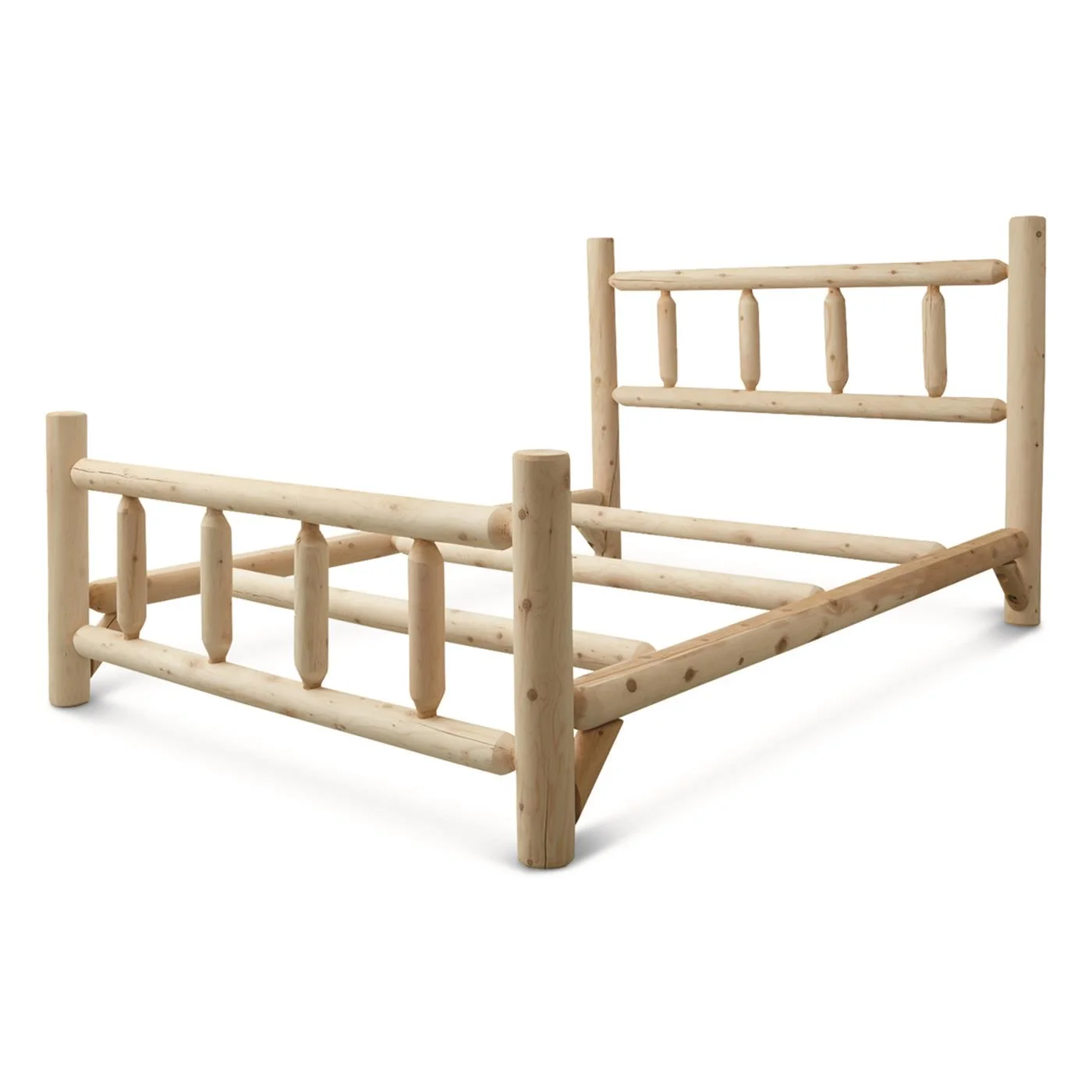 CASTLECREEK North American Cedar Log Bed, King