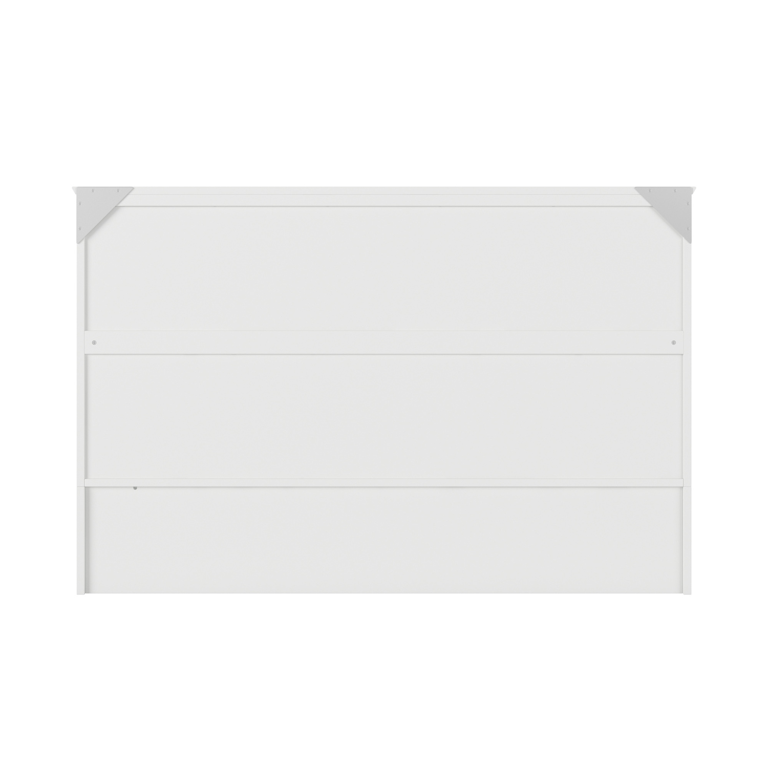 AFI Raleigh Modern Queen Solid Wood Murphy Bed Chest with Mattress in White