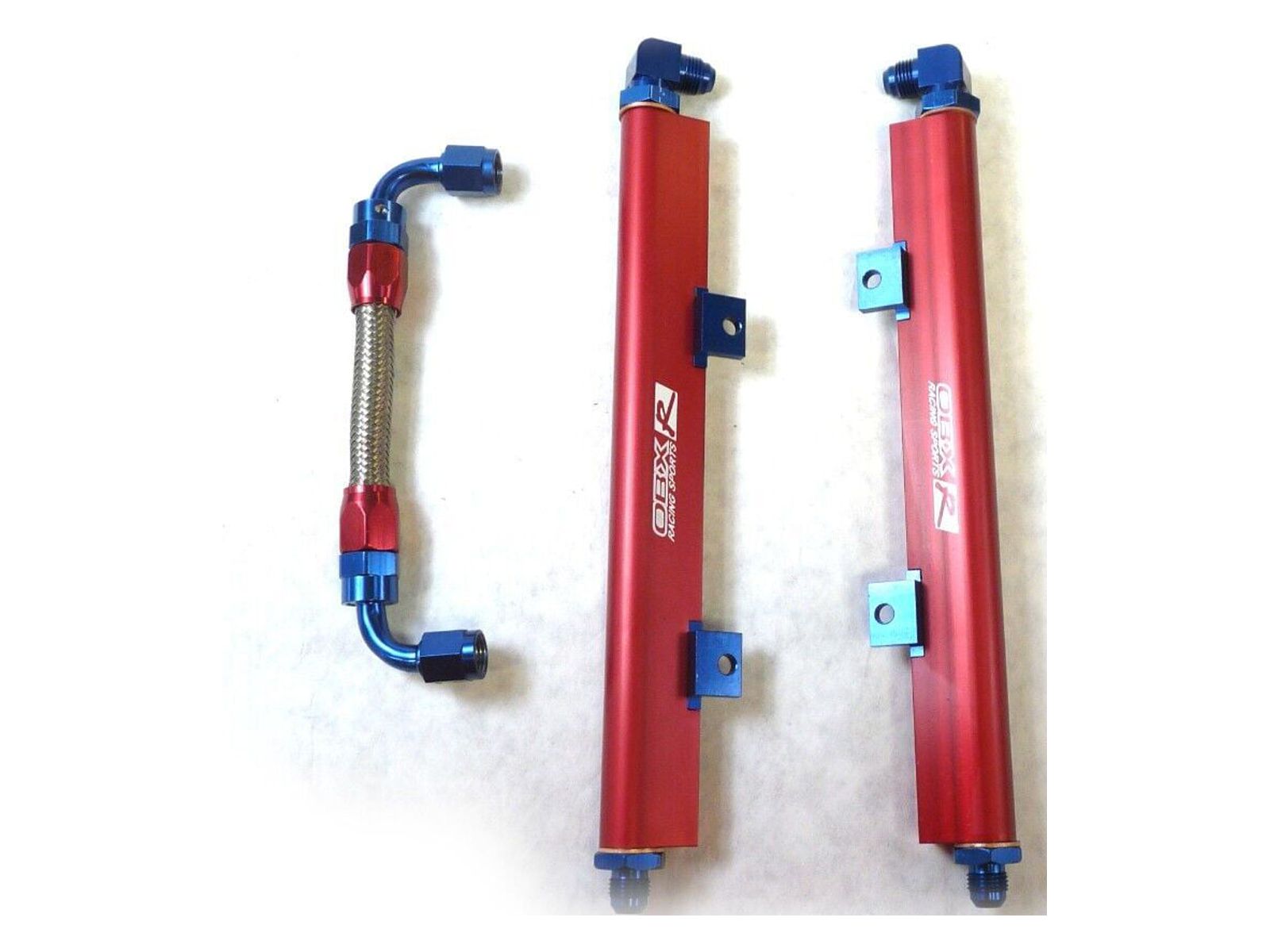 OBX Red Fuel Rail For 99-03 Acura TL, 98-02 Honda Accord, 97-99 Acura CL 3.0L