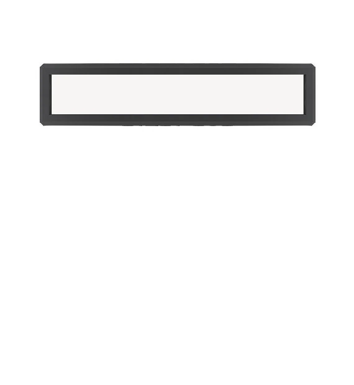 Double Pane Black Vinyl Transom Window 72