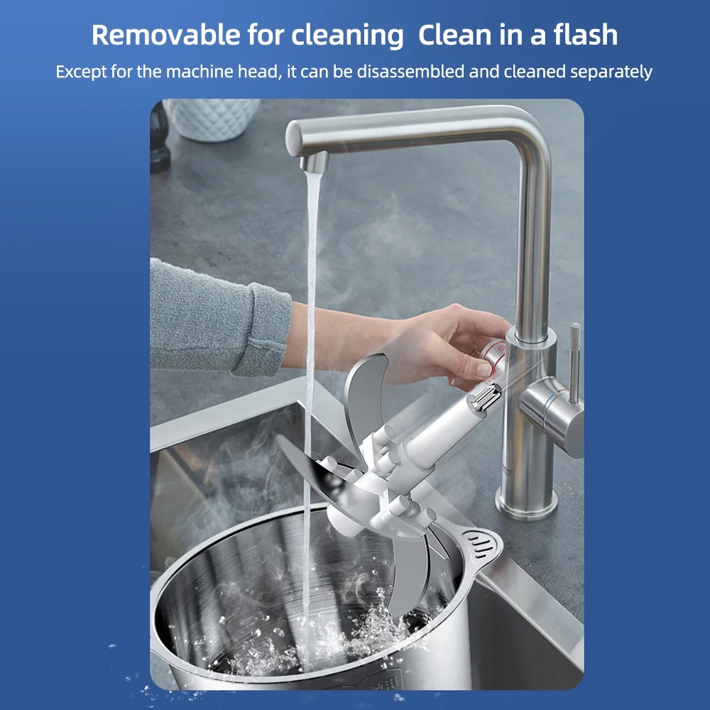 Dcenta Electric Meat Grinder 3L Large Household Capacity Stainless Steel 2 Gears 300W Kitchen Cooker Blender